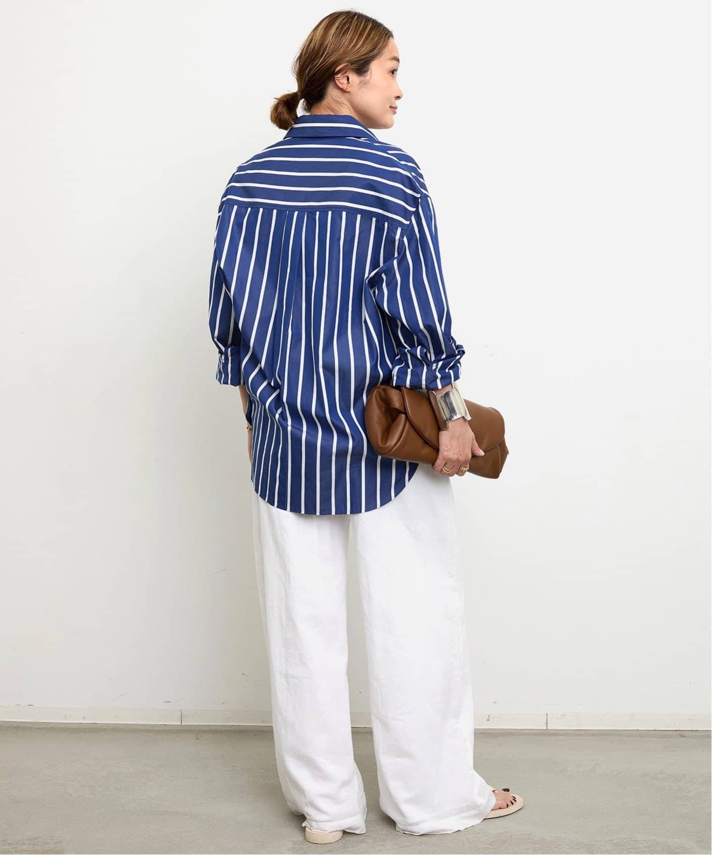 未使用☆ MATTEAU マトー ストライプシャツ 1 MATTEAU/マトー】CLASSIC STRIPE SHIRT（シャツ／ブラウス