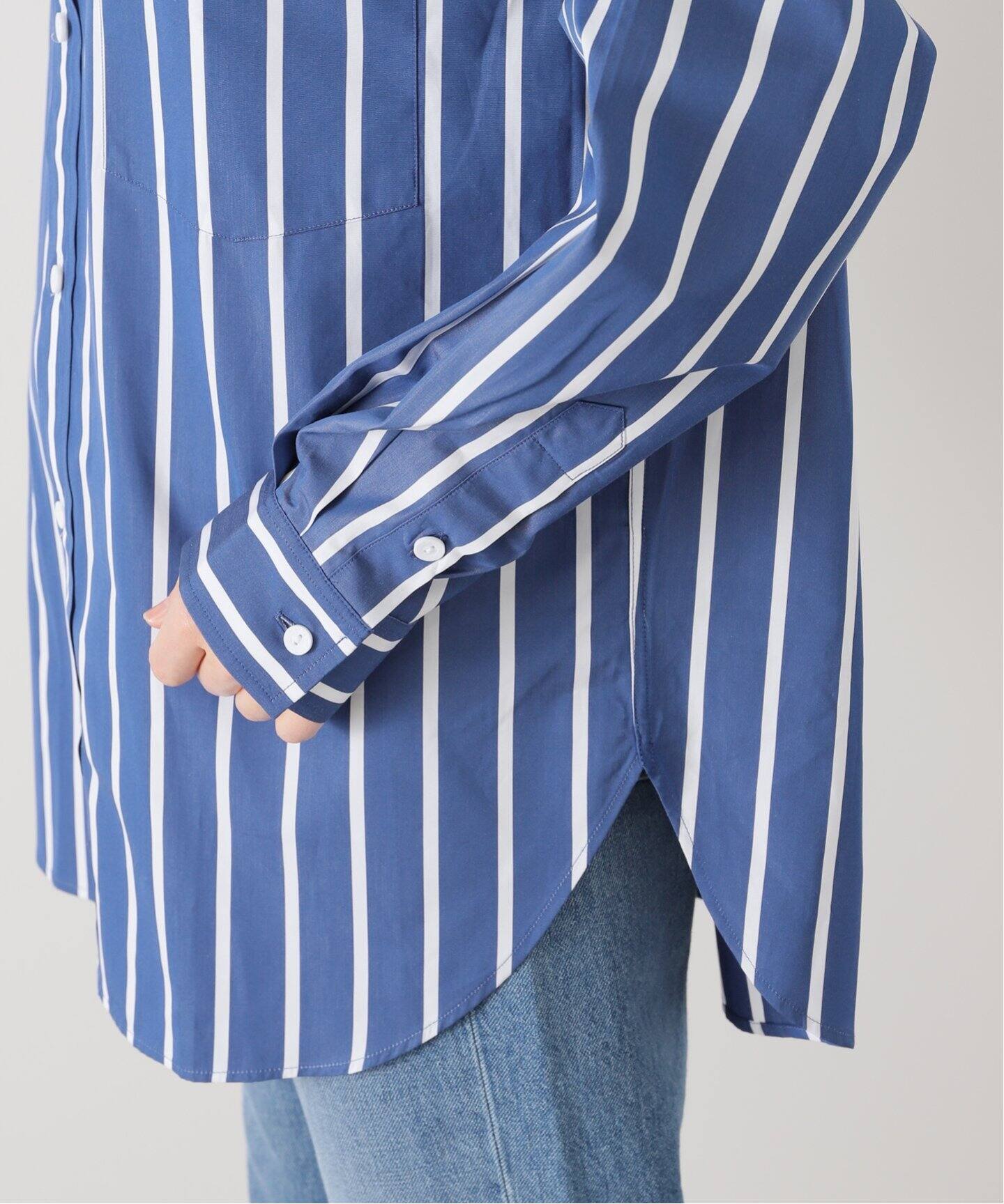 未使用☆ MATTEAU マトー ストライプシャツ 1 MATTEAU/マトー】CLASSIC STRIPE SHIRT（シャツ／ブラウス
