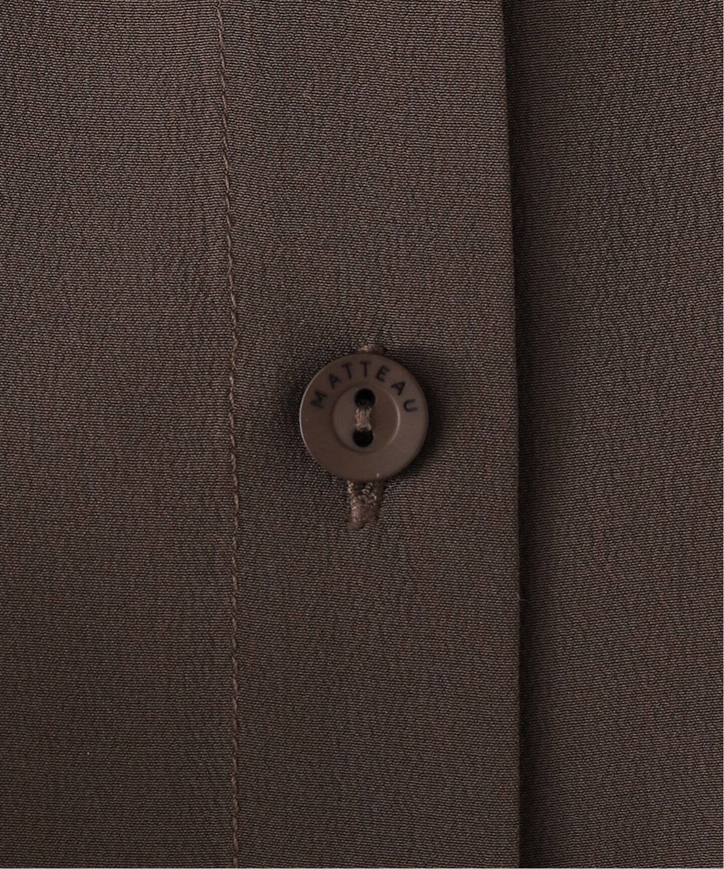 MATTEAU/マトー】LONG SLEEVE SILK SHIRT（シャツ／ブラウス 