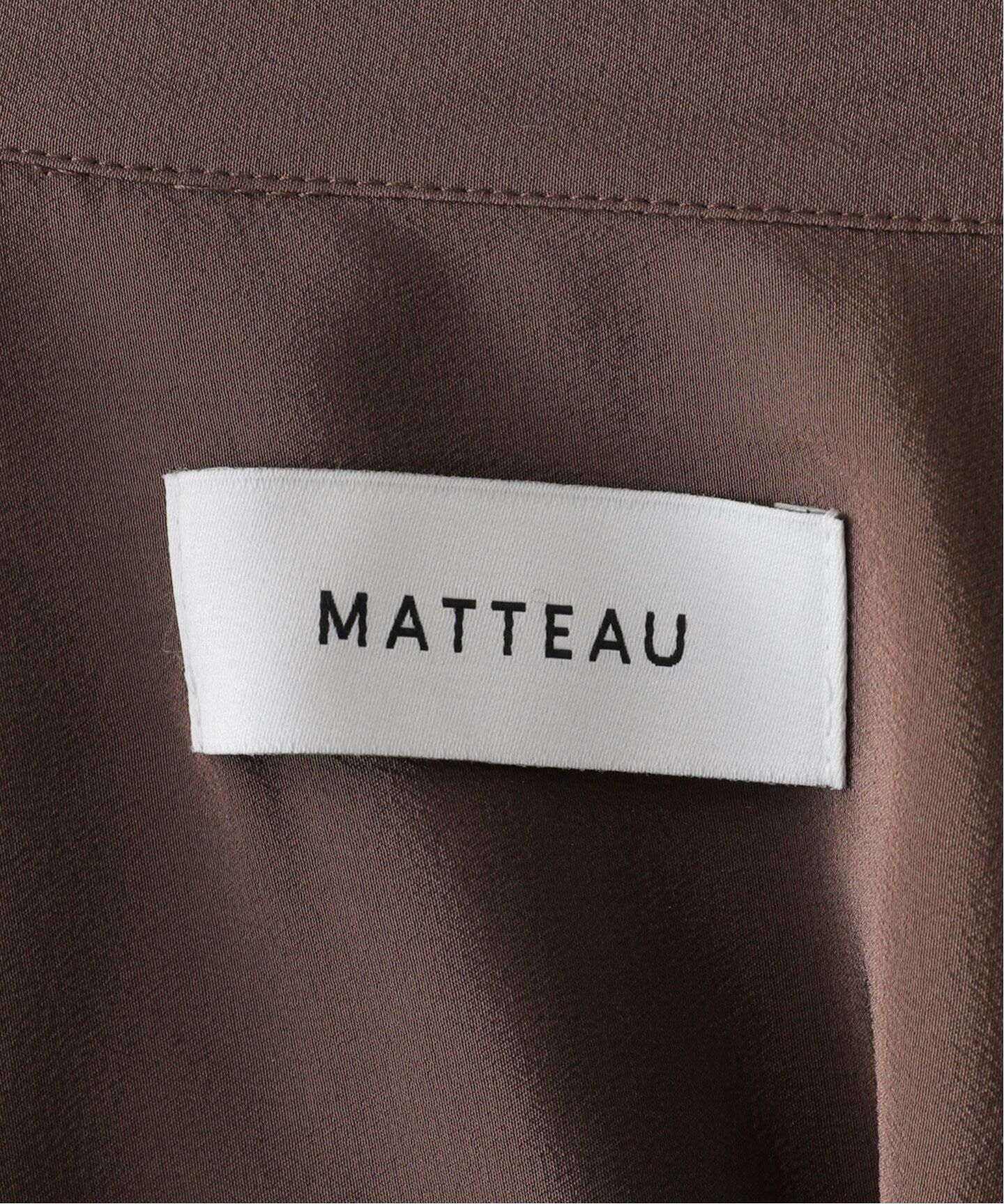 MATTEAU/マトー】LONG SLEEVE SILK SHIRT（シャツ／ブラウス