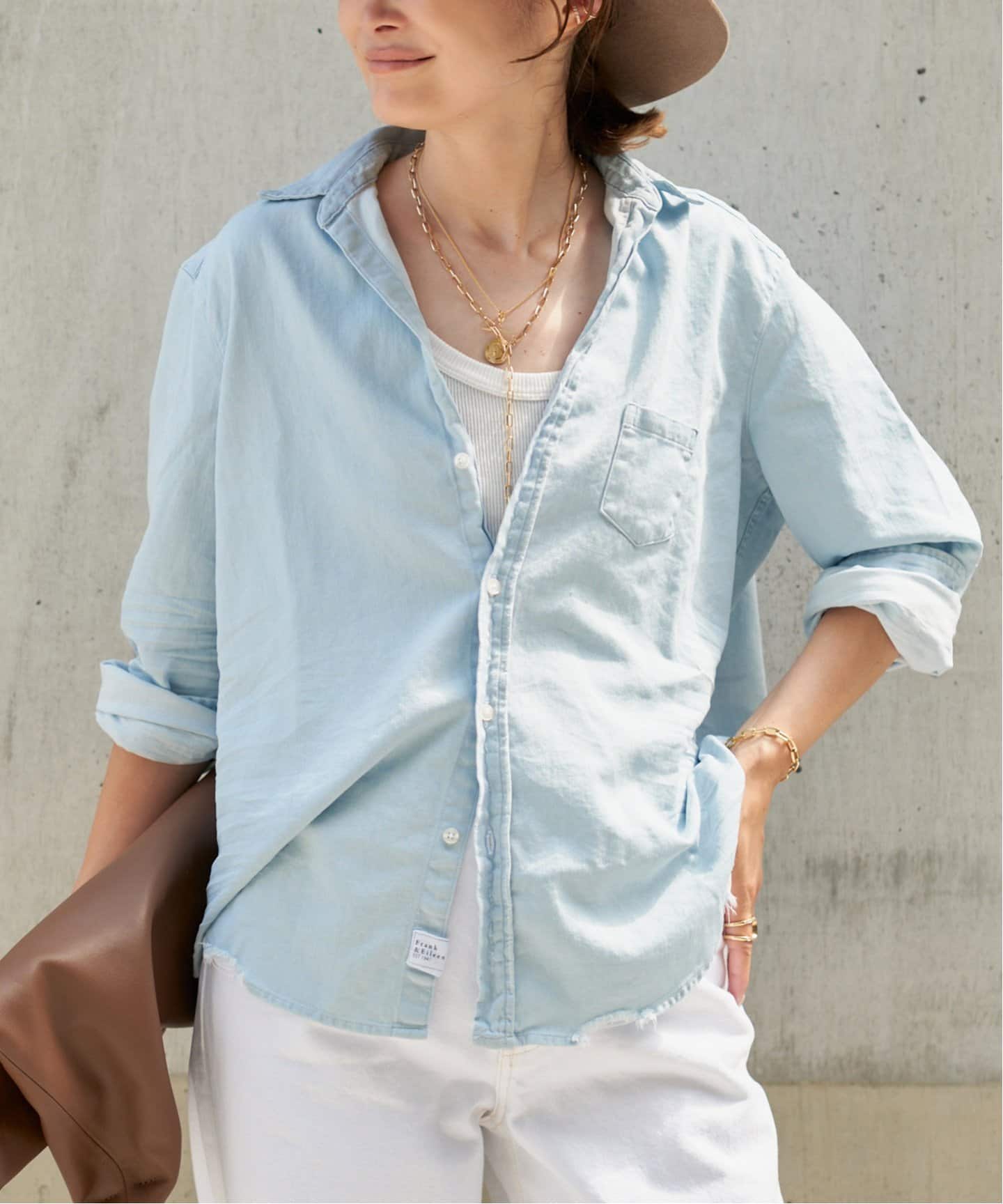 FRANK&EILEEN/フランクアンドアイリーン】STONEWASHED SHIRT