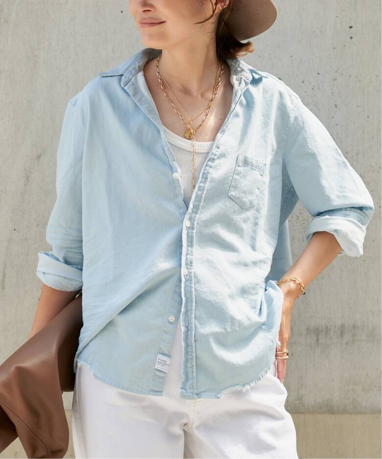 FRANK&EILEEN/フランクアンドアイリーン】STONEWASHED SHIRT（シャツ 