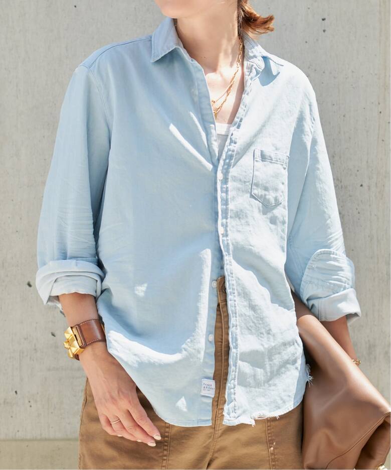 FRANK&EILEEN/フランクアンドアイリーン】STONEWASHED SHIRT（シャツ 