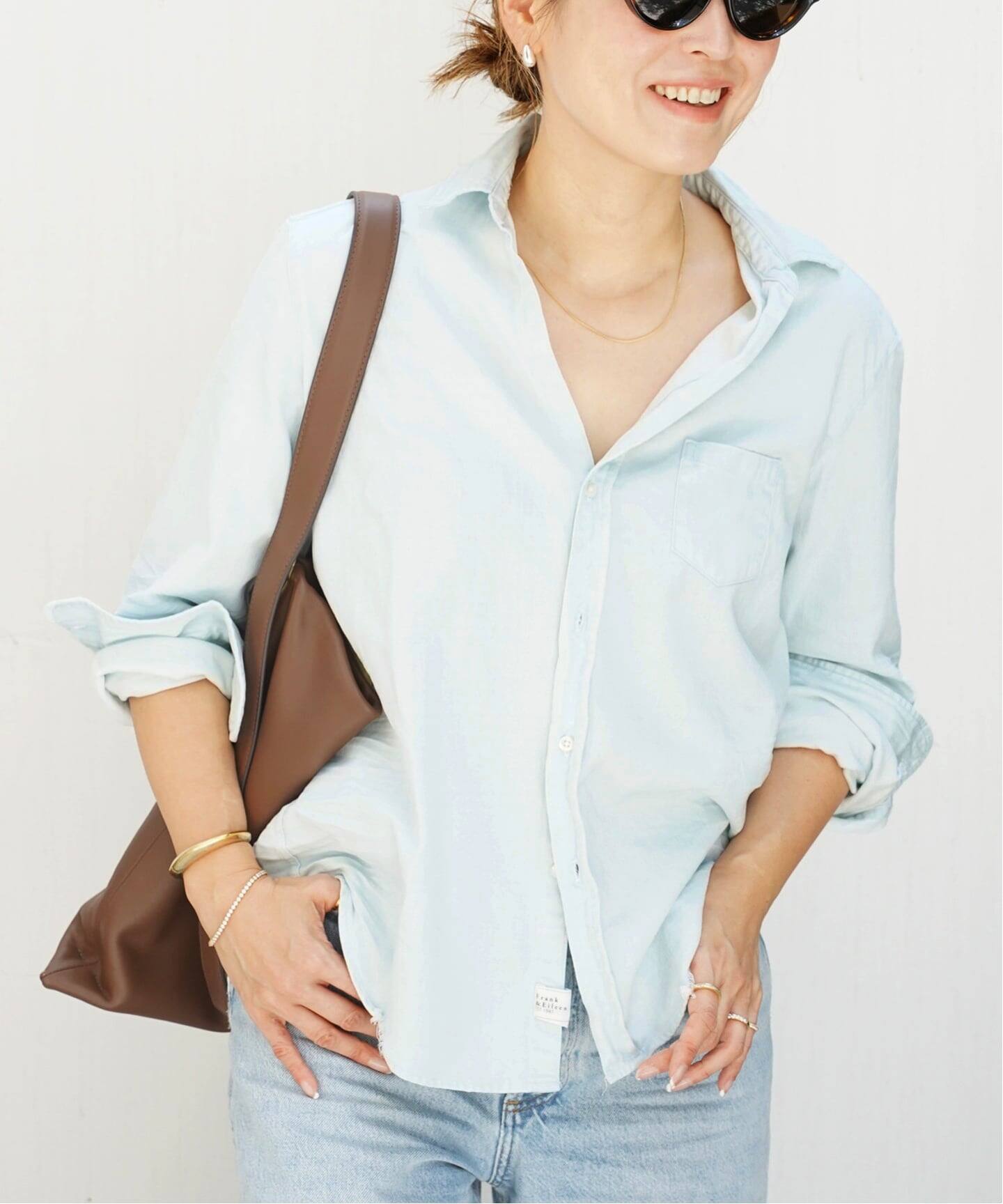 FRANK&EILEEN/フランクアンドアイリーン】STONEWASHED SHIRT（シャツ 