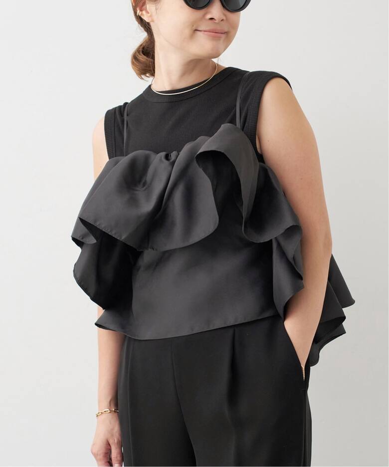 MARQUES ALMEIDA/マルケスアルメイダ】FRONT FRILL TOP（シャツ  