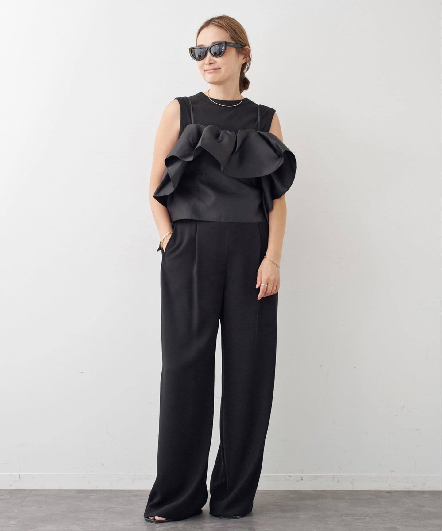 MARQUES ALMEIDA/マルケスアルメイダ】FRONT FRILL TOP（シャツ 