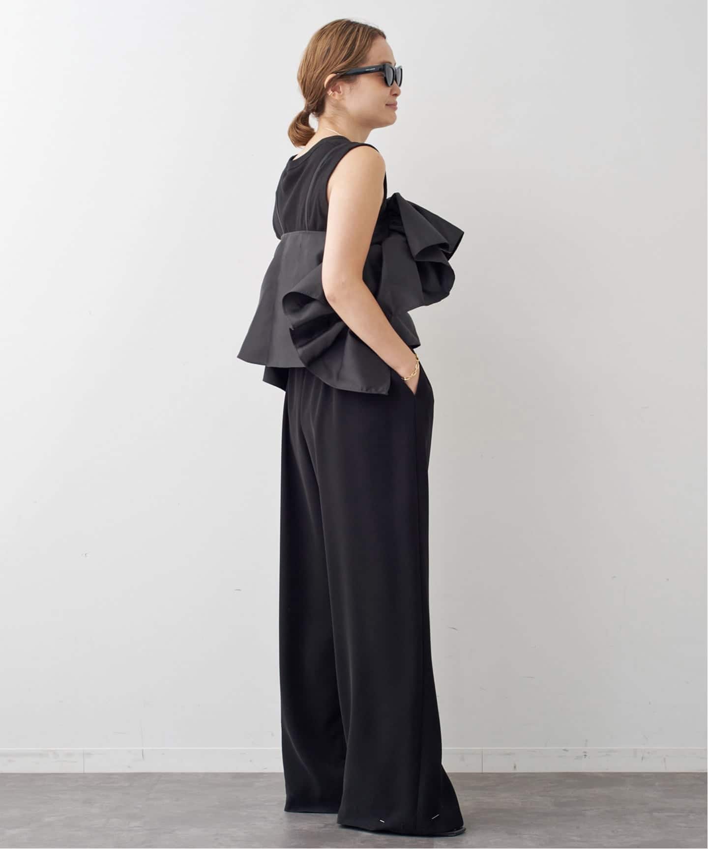 MARQUES ALMEIDA/マルケスアルメイダ】FRONT FRILL TOP（シャツ