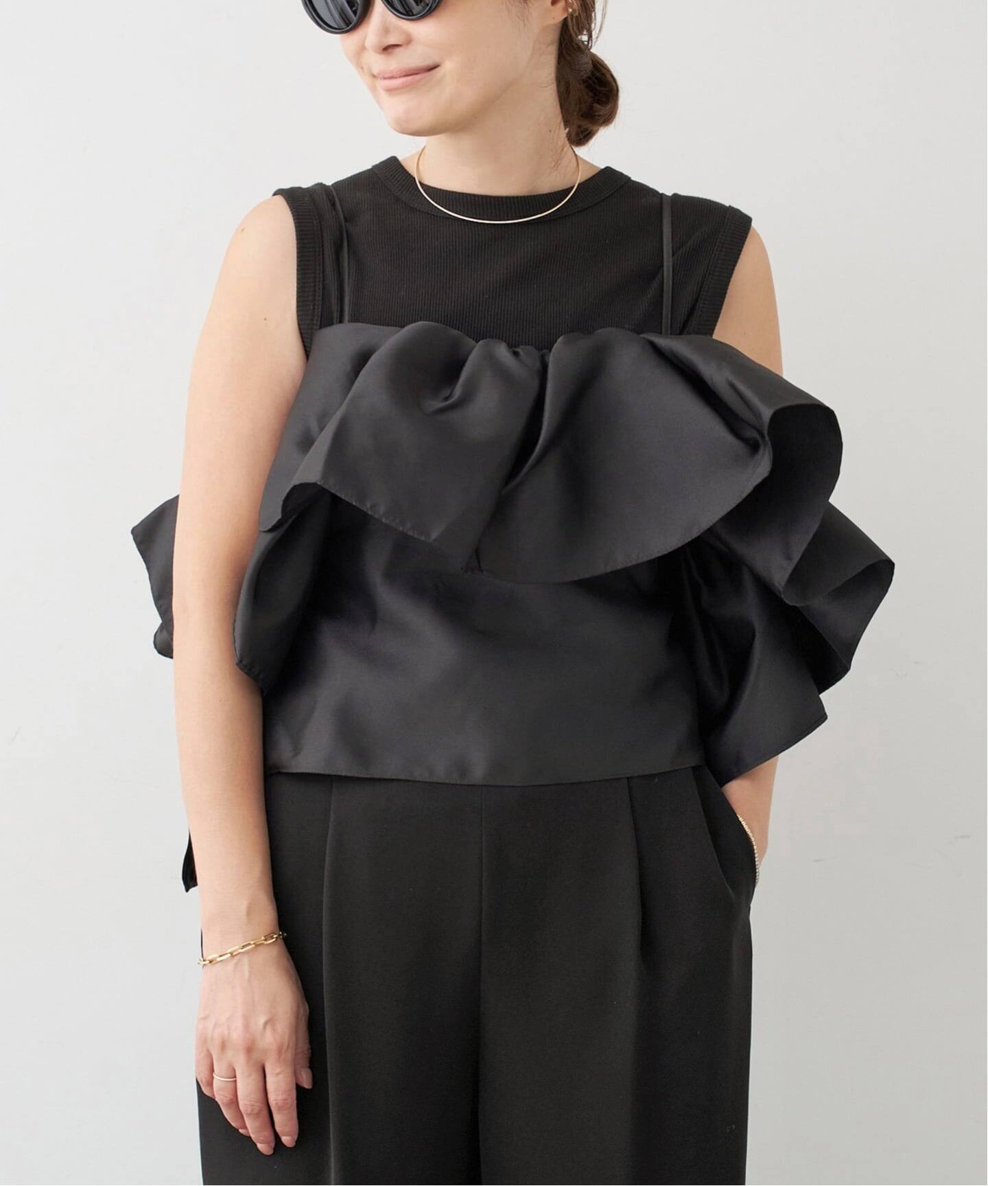 MARQUES ALMEIDA/マルケスアルメイダ】FRONT FRILL TOP（シャツ 