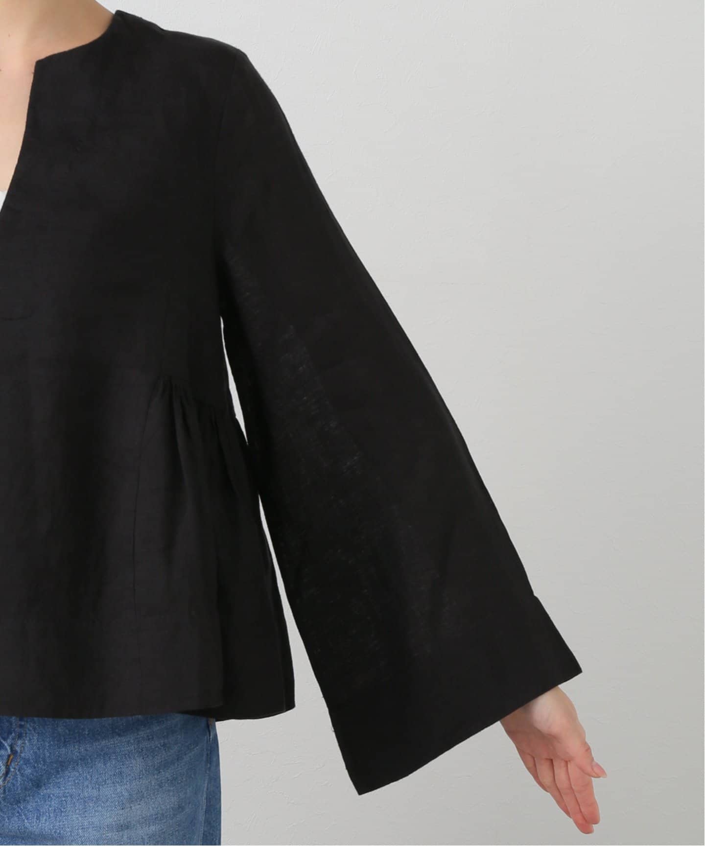 Deuxieme Classe Marlette/マーレット　ブラウス MERLETTE/マーレット】Scoop Neck Blouse（シャツ／ブラウス
