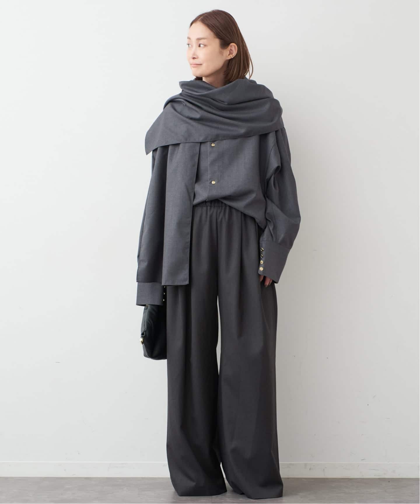 【着用1度　タグあり】ドゥーズィエムクラスdarkpark ダークパーク シャツ DARKPARK/ダークパーク】GEORGIA SHOWL SHIRT（シャツ／ブラウス