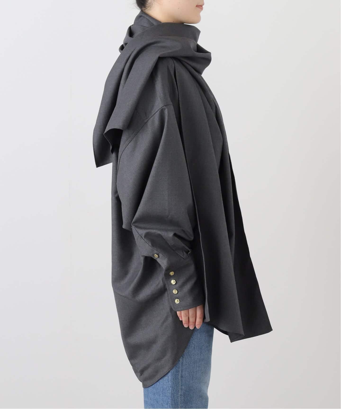 DARKPARK/ダークパーク】GEORGIA SHOWL SHIRT（シャツ／ブラウス