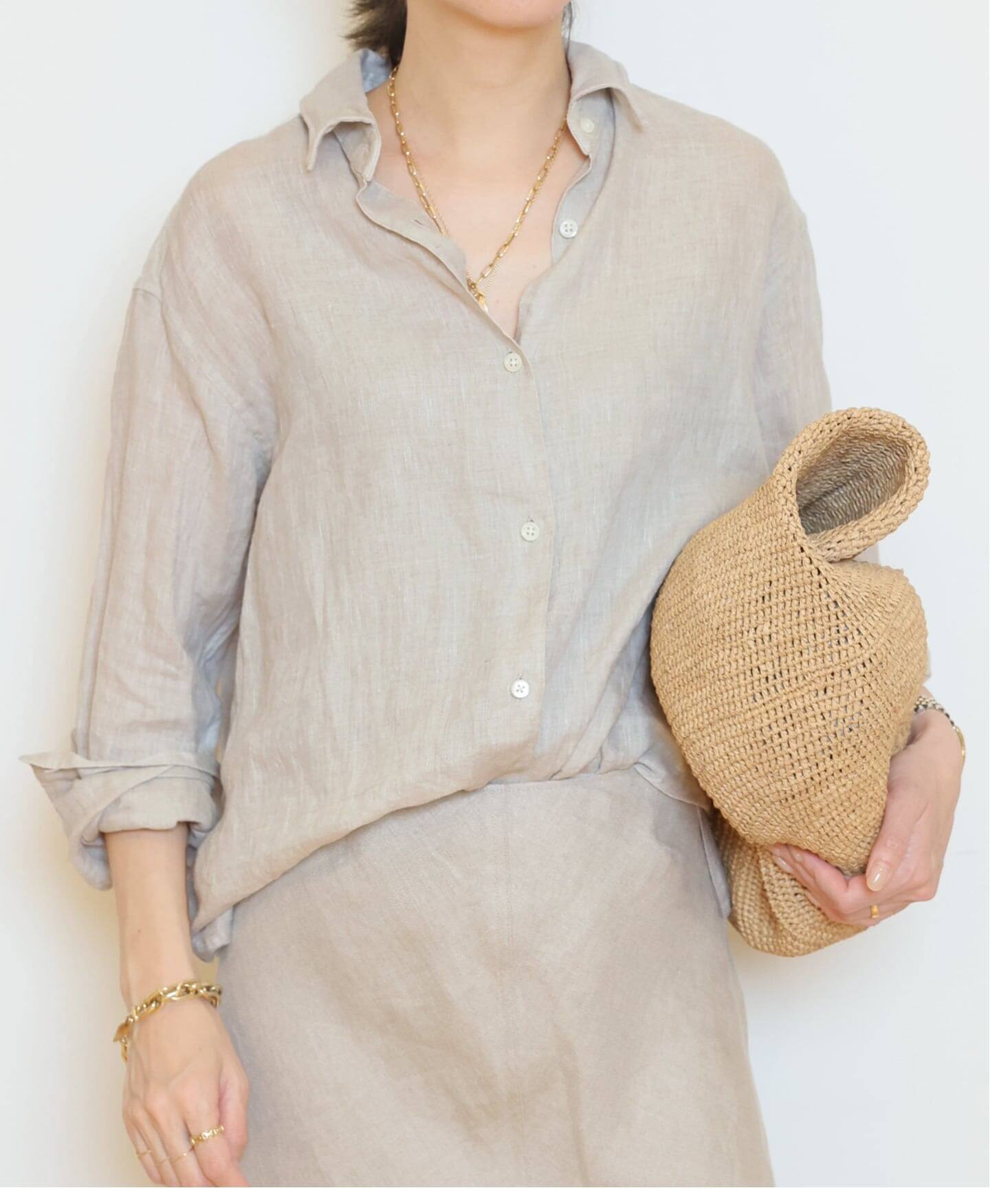 LINEN WASH CACHE シャツ（シャツ／ブラウス）｜MUSE de Deuxieme