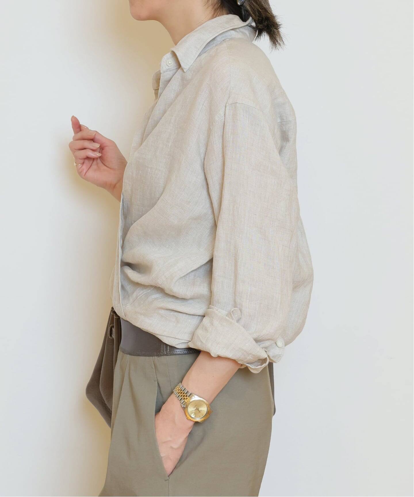 LINEN WASH CACHE シャツ（シャツ／ブラウス）｜MUSE de