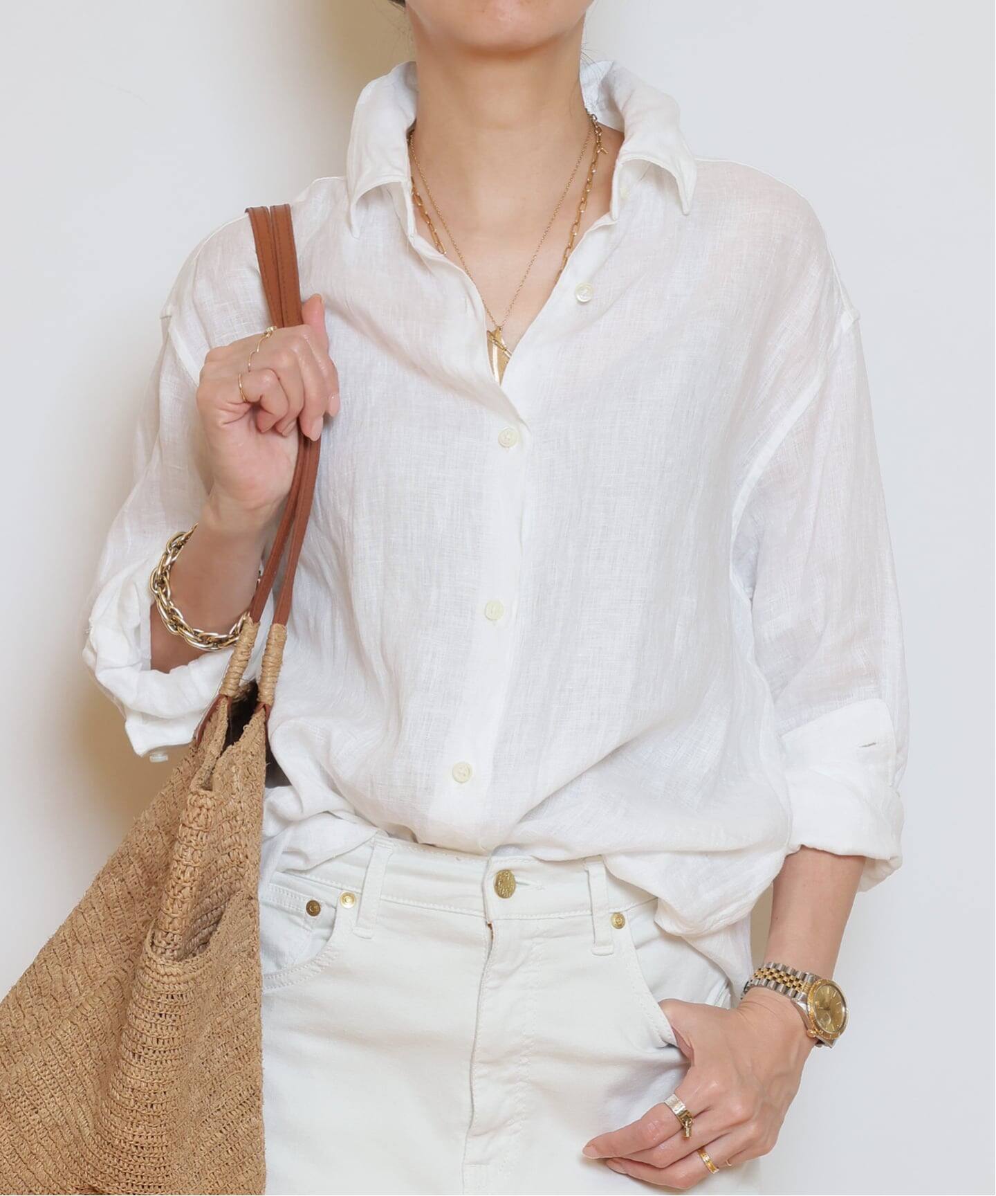 LINEN WASH CACHE シャツ（シャツ／ブラウス）｜MUSE de Deuxieme 