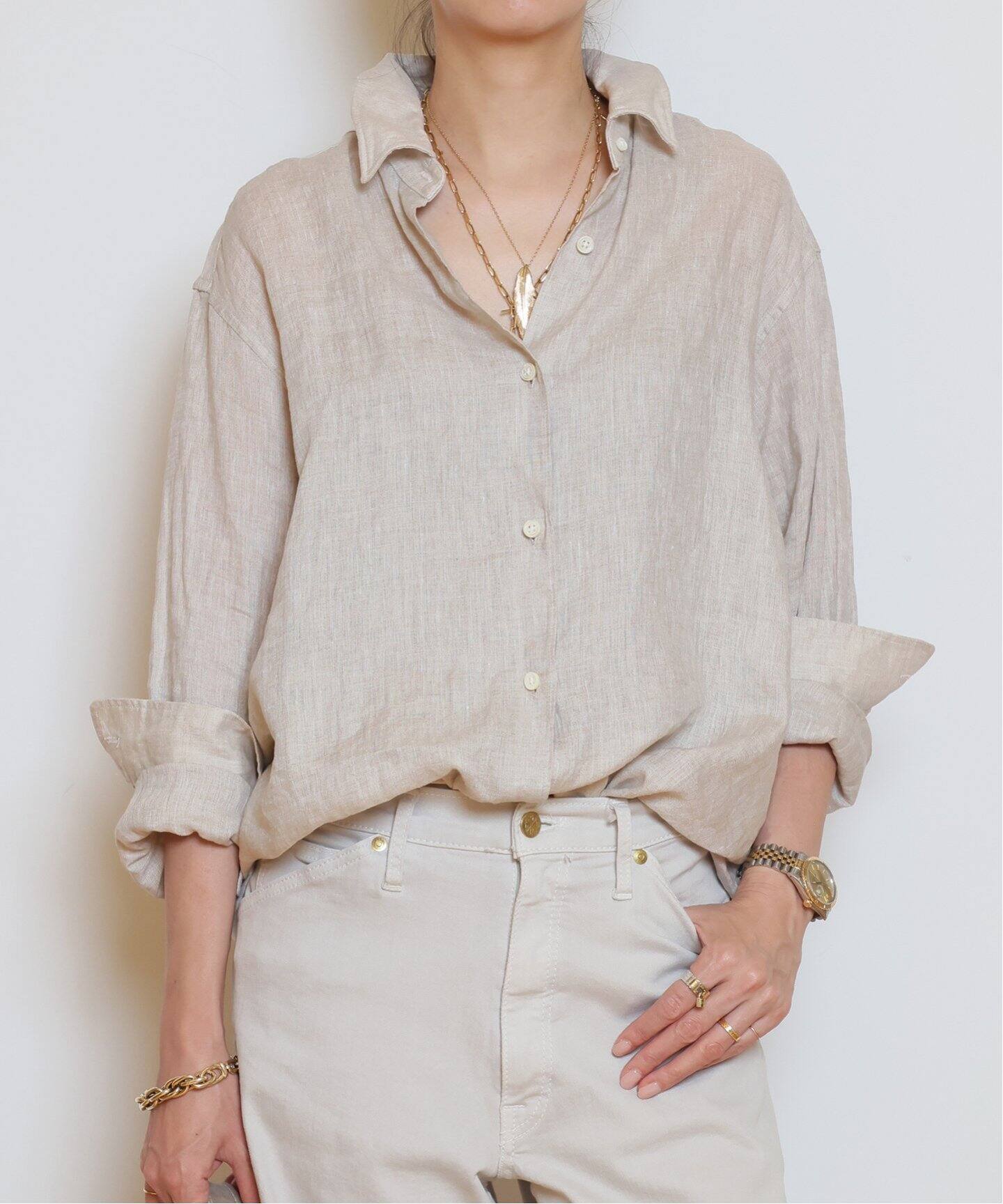 LINEN WASH CACHE シャツ（シャツ／ブラウス）｜MUSE de Deuxieme 