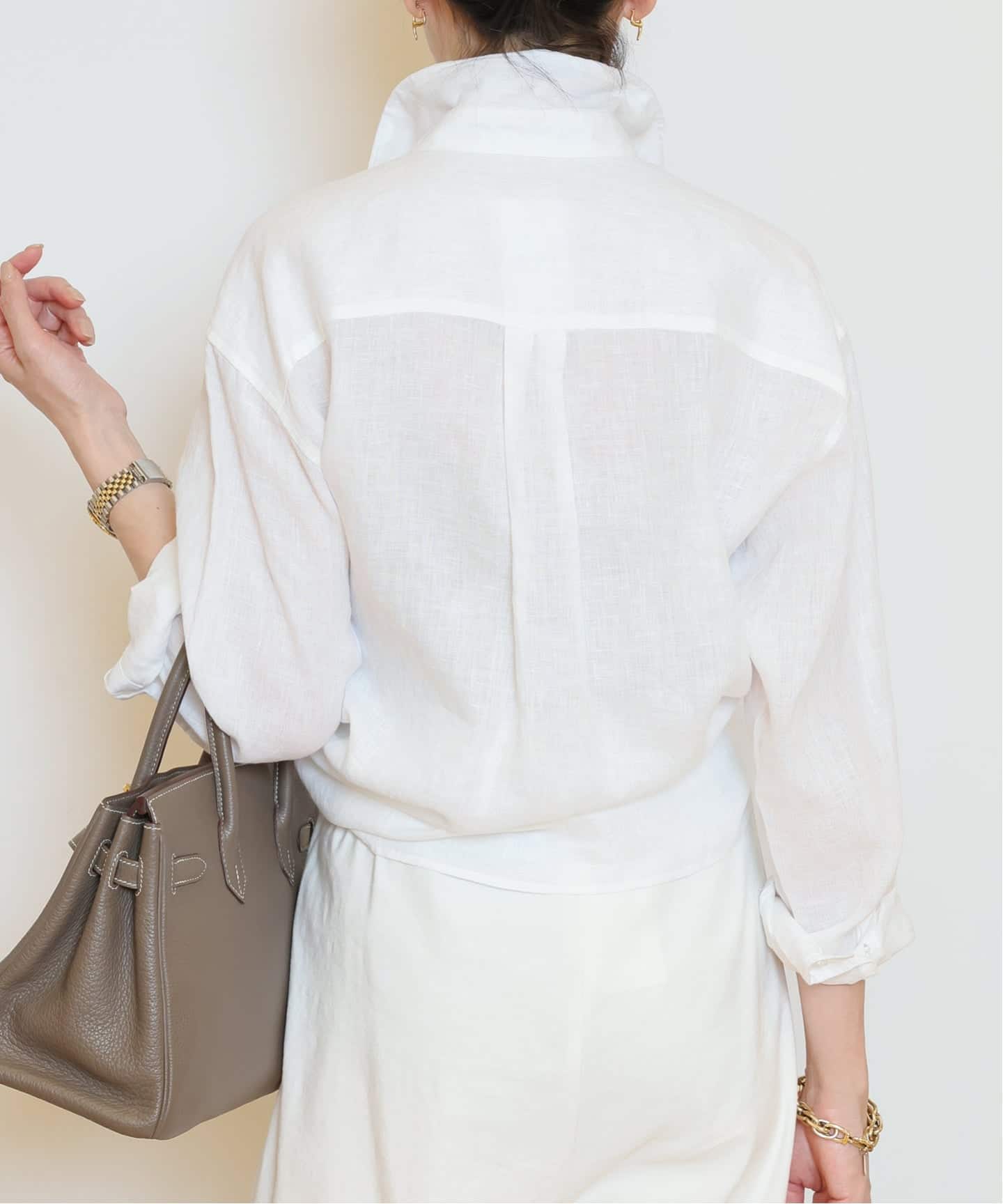 LINEN WASH CACHE シャツ（シャツ／ブラウス）｜MUSE de