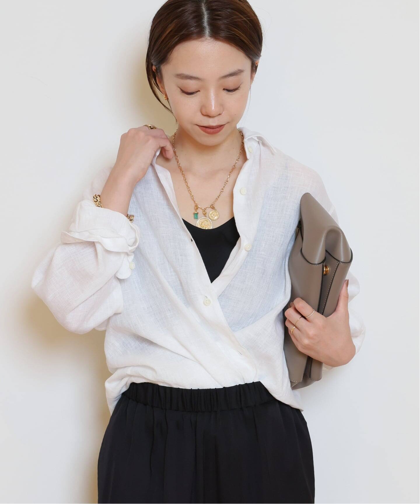 ニャロメドゥーズィエムクラス MUSEリネンシャツ 2023 LINEN WASH CACHE シャツ（シャツ／ブラウス）｜MUSE de