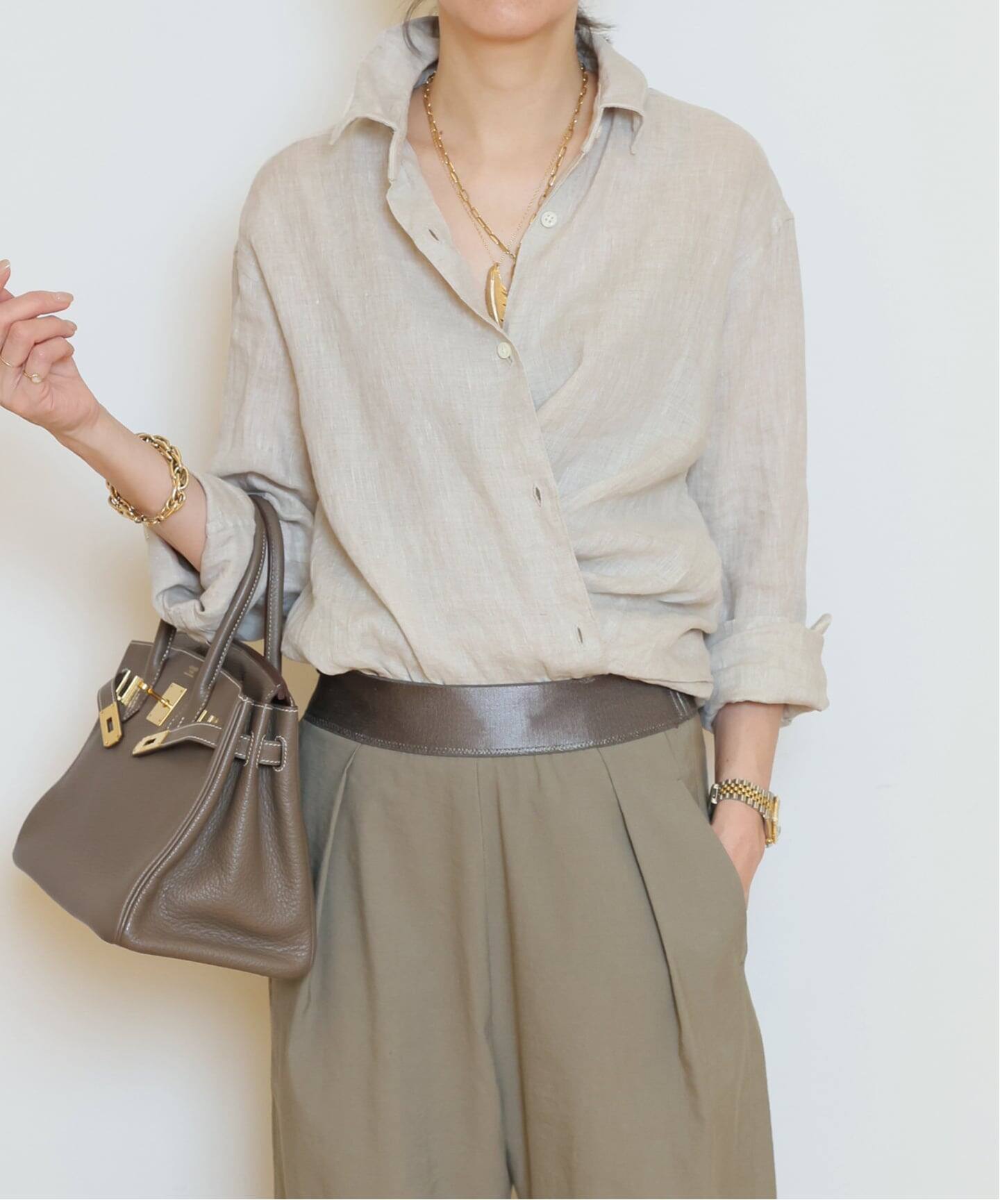ニャロメドゥーズィエムクラス MUSEリネンシャツ 2023 LINEN WASH CACHE シャツ（シャツ／ブラウス）｜MUSE de