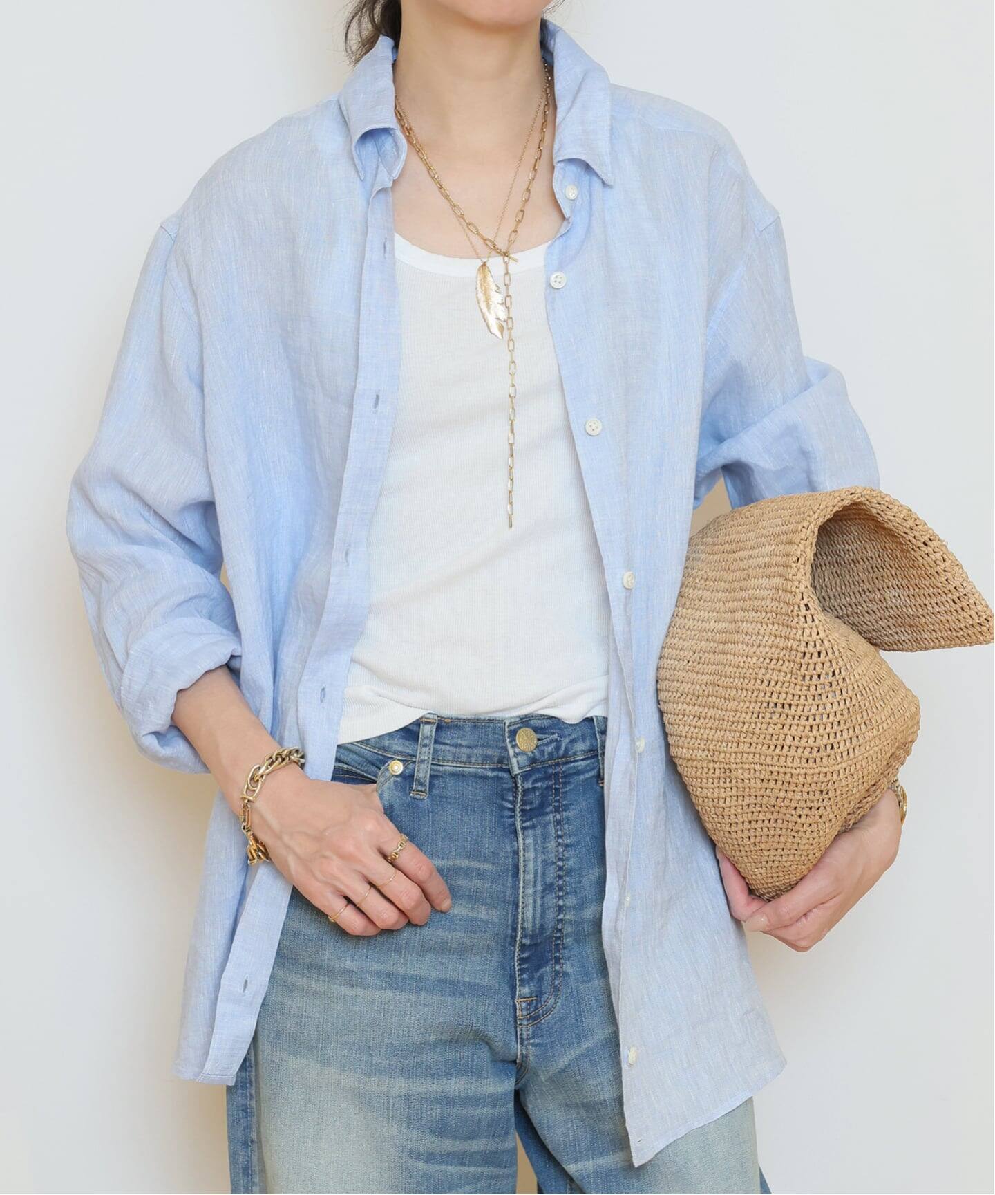 LINEN WASH CACHE シャツ（シャツ／ブラウス）｜MUSE de Deuxieme 