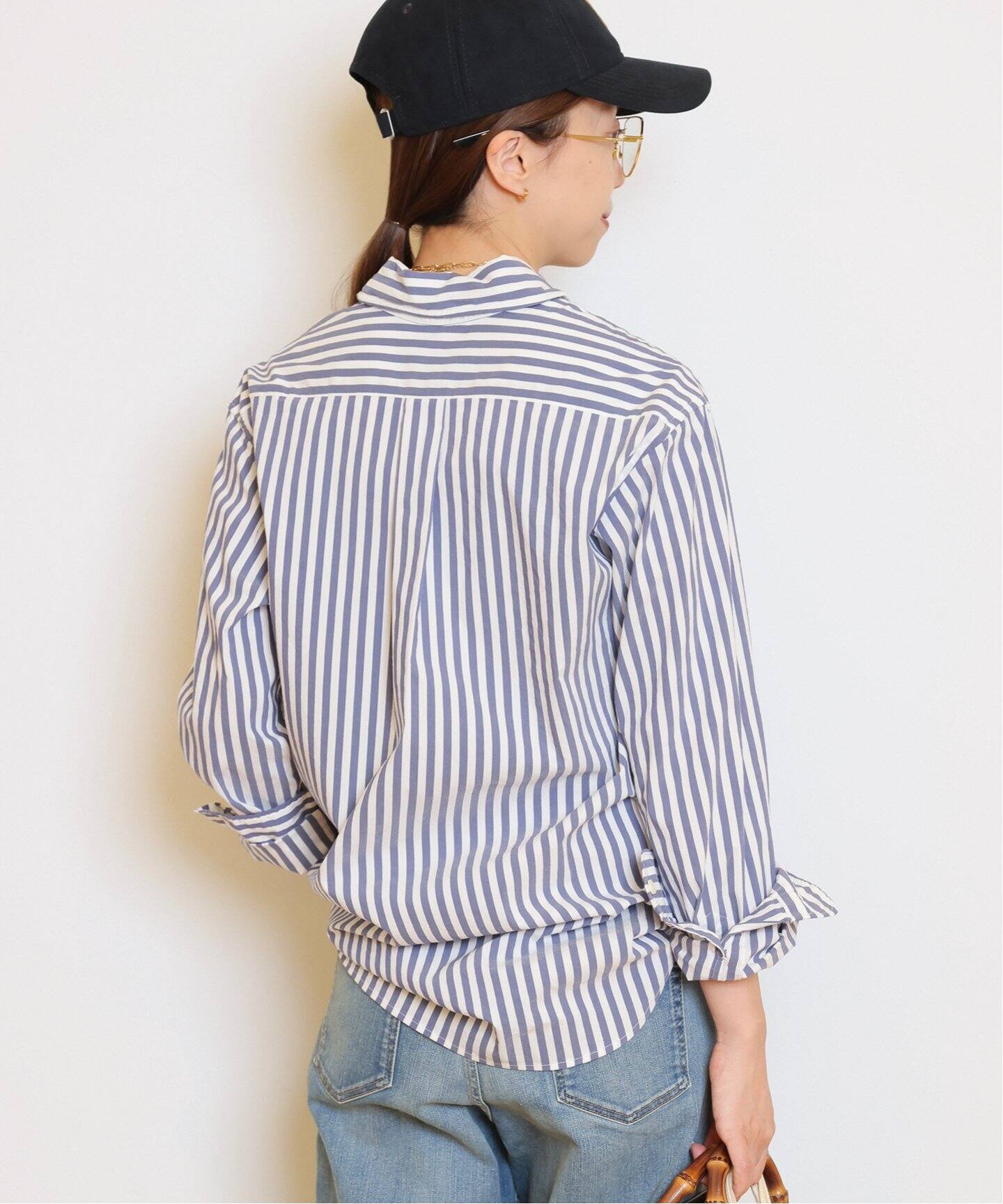 STRIPE ボタンダウン シャツ（シャツ／ブラウス）｜MUSE de Deuxieme  