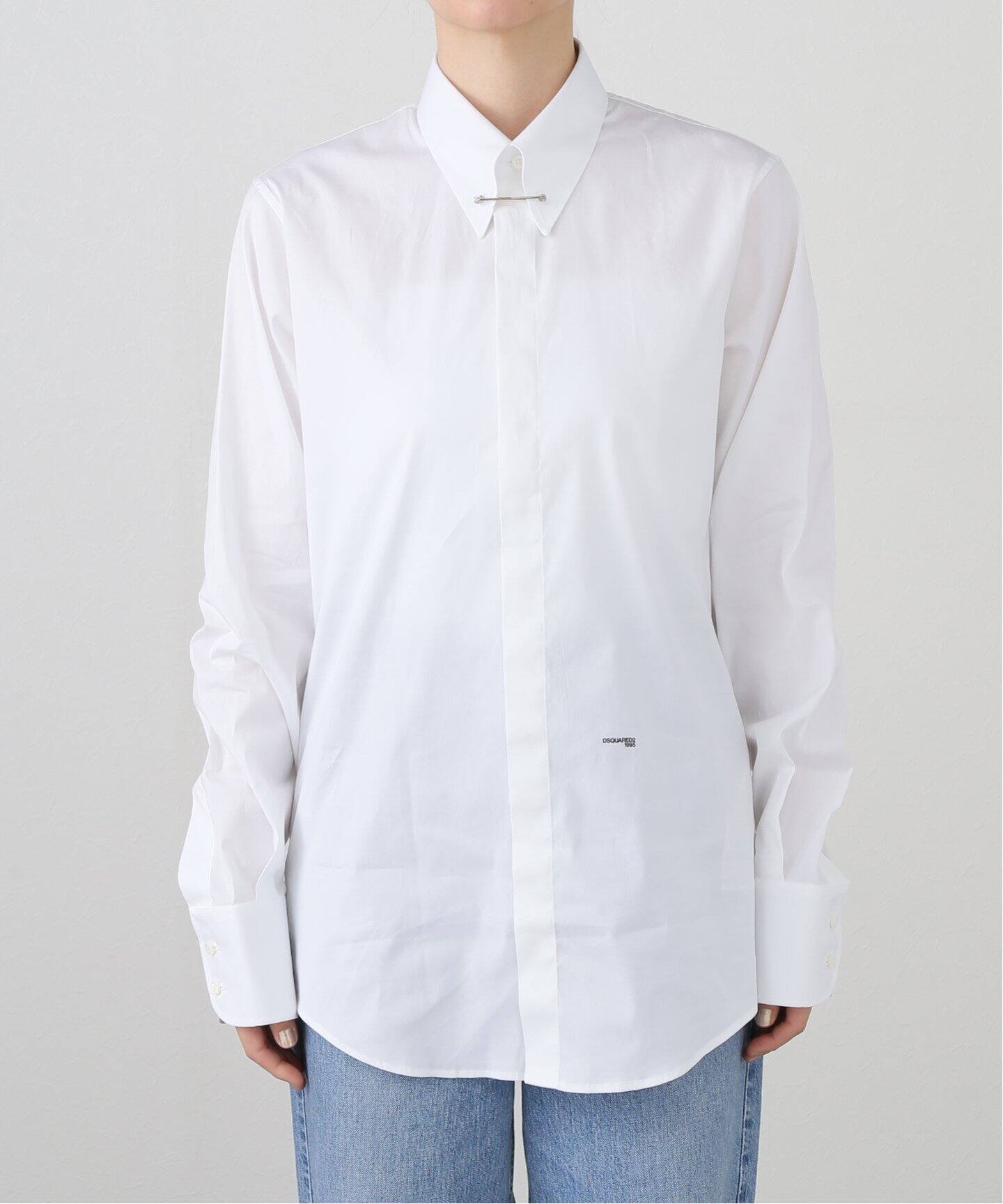 DSQUARED2/ディースクエアード】 EASY SLIM PIN COLLAR シャツ（シャツ 