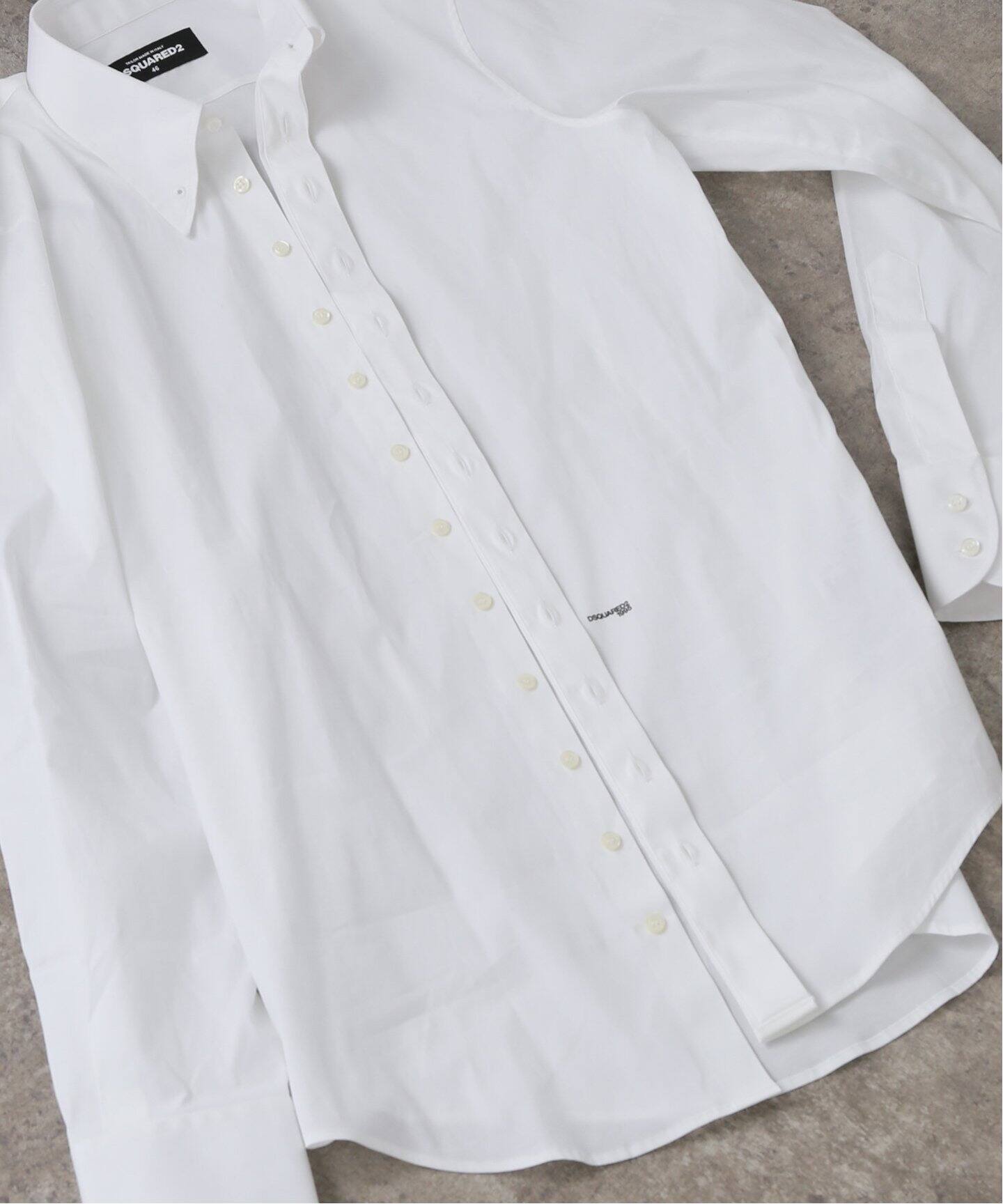 DSQUARED2/ディースクエアード】 EASY SLIM PIN COLLAR シャツ（シャツ  