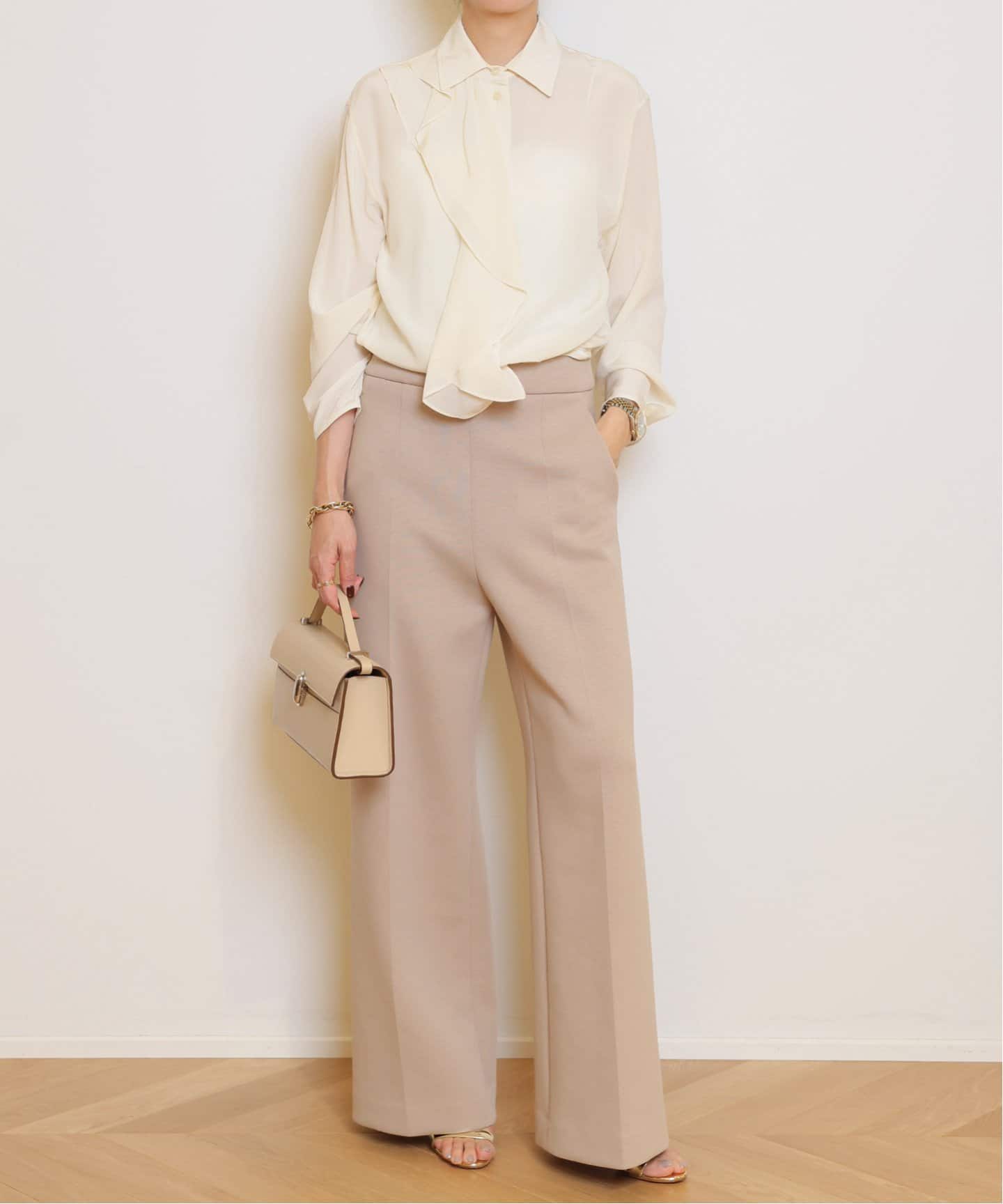VICTORIA BECKHAM/ヴィクトリアベッカム】RUFFLE DETAIL ブラウス