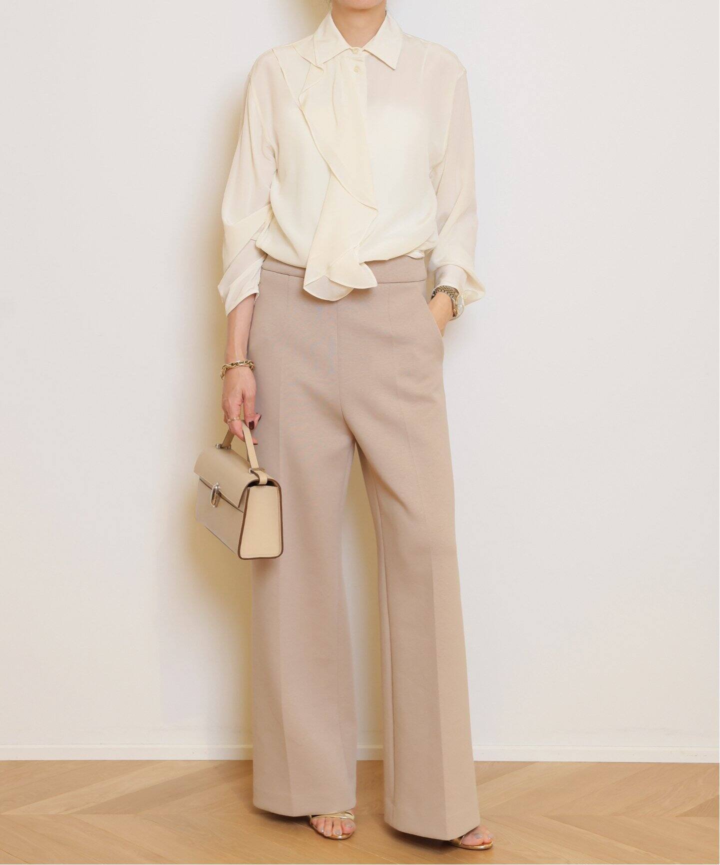 VICTORIA BECKHAM/ヴィクトリアベッカム】RUFFLE DETAIL ブラウス  