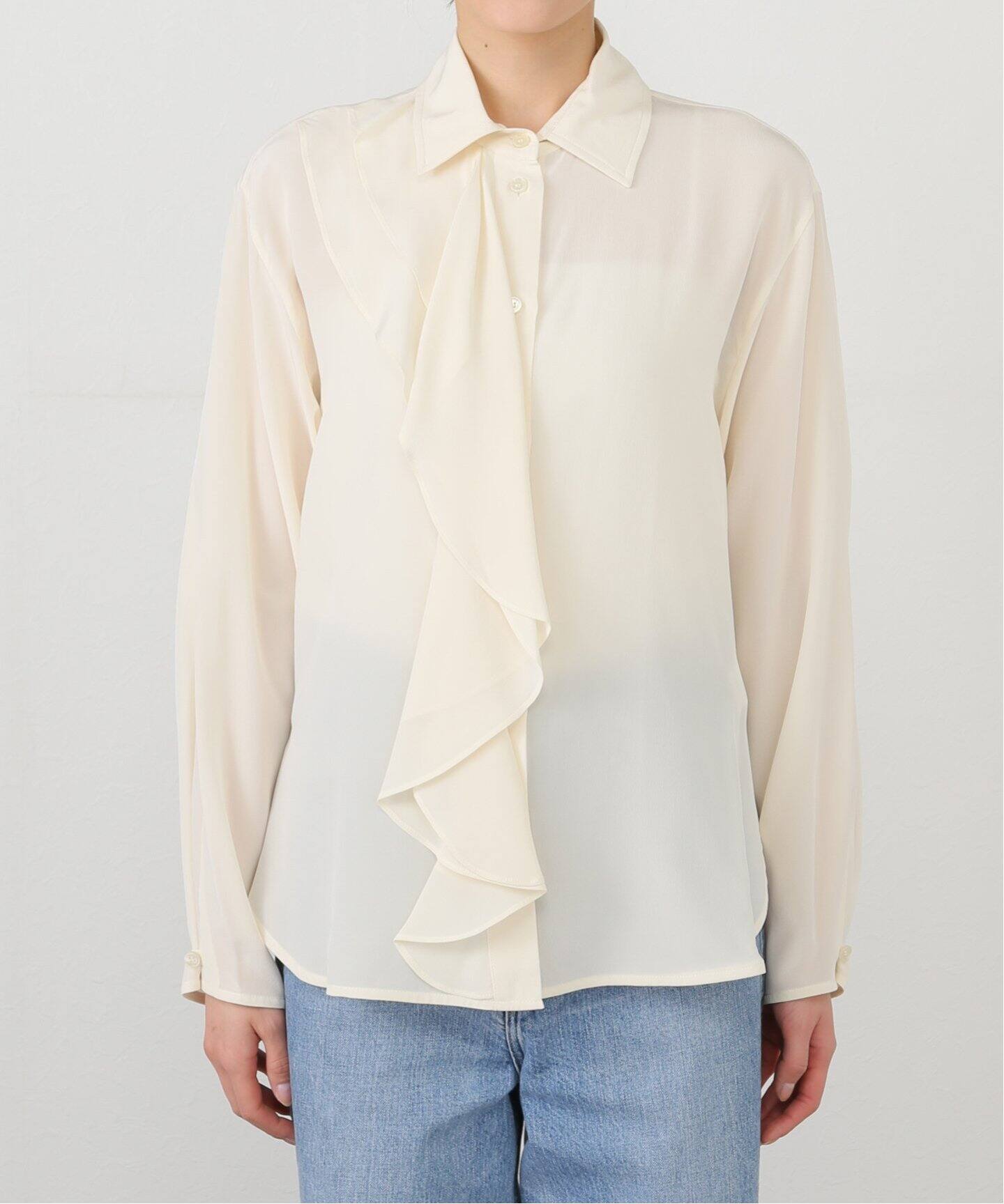 VICTORIA BECKHAM/ヴィクトリアベッカム】RUFFLE DETAIL ブラウス  