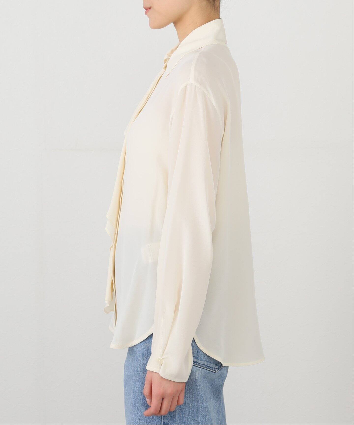 VICTORIA BECKHAM/ヴィクトリアベッカム】RUFFLE DETAIL ブラウス 