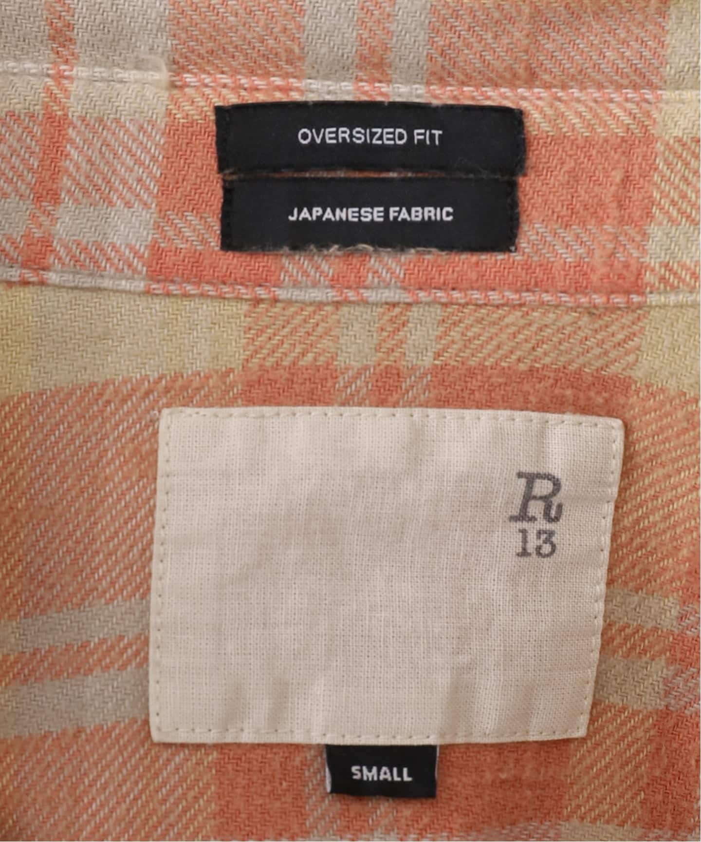 R13/アールサーティーン】SHREDDED SEAM DROP NECK シャツ（シャツ