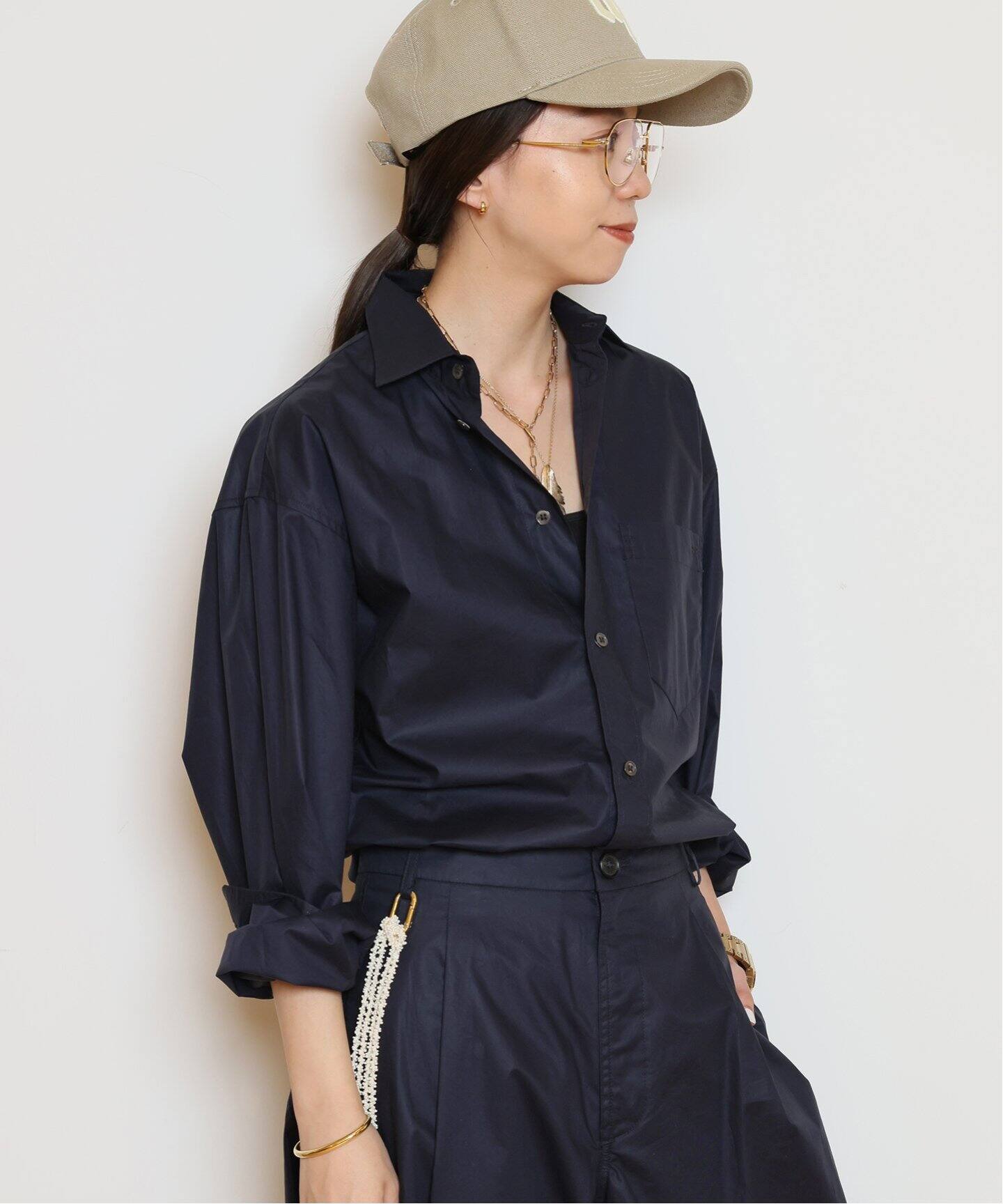 ドゥーズィエムクラス DARKPARK DARKPARK/ダークパーク】 TAILORED POPELINE シャツ（シャツ／ブラウス