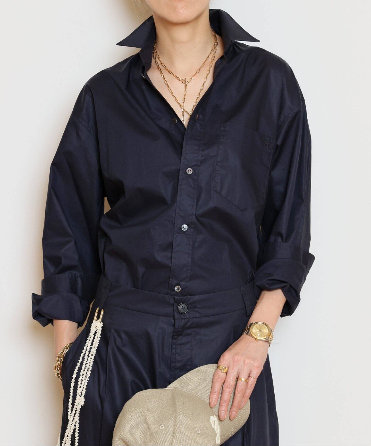 DARKPARK/ダークパーク】 TAILORED POPELINE シャツ（シャツ／ブラウス