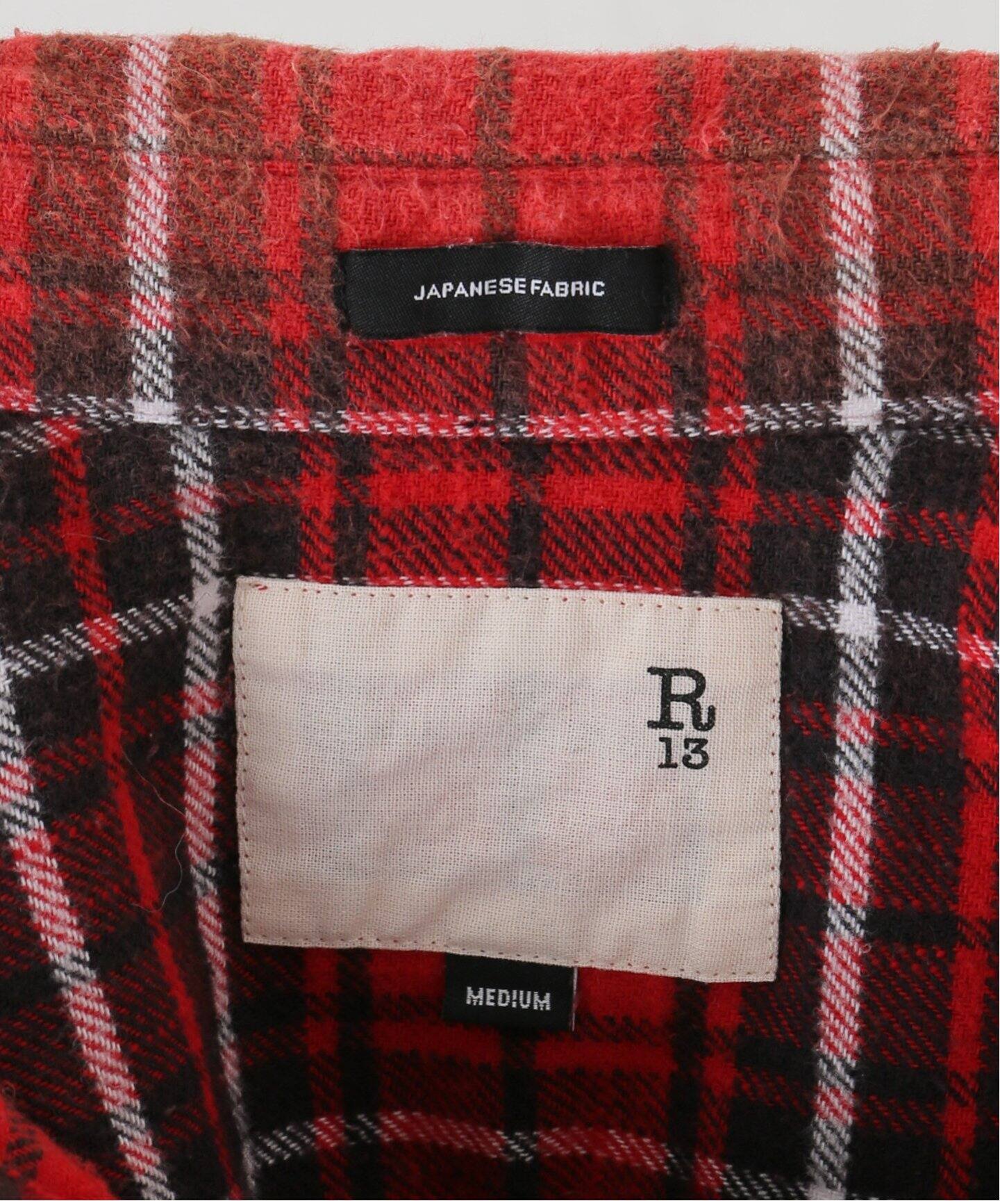 MUSE R13 RELAXED WORKSHIRT チェックシャツ R13 Relaxed Workshirt Bleached Out