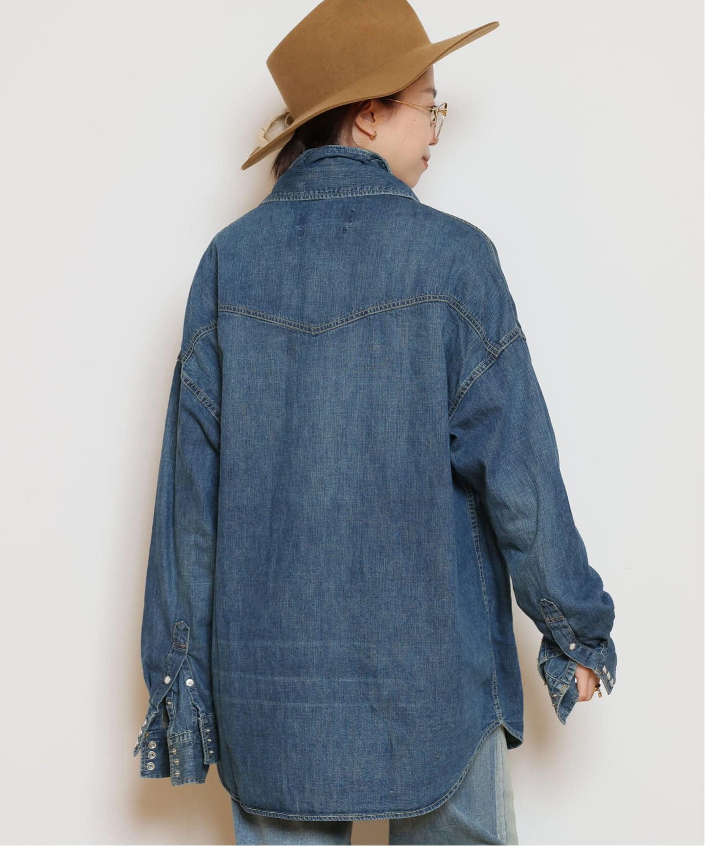 REMI RELIEF/レミレリーフ】DENIM BIG シャツ（シャツ／ブラウス
