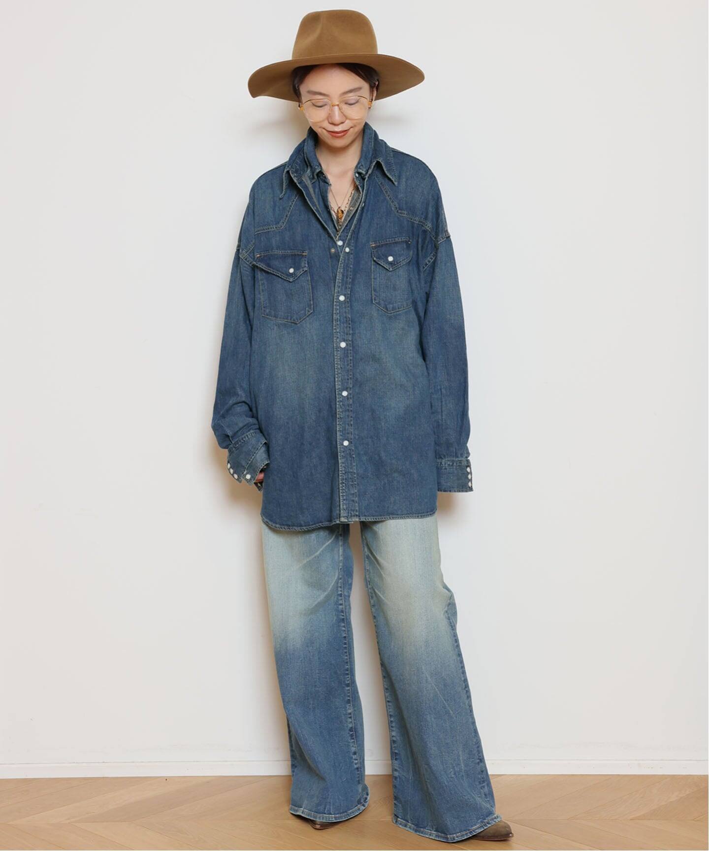 【REMI RELIEF/レミレリーフ】DENIM シャツドレス REMI RELIEF/レミレリーフ】DENIM シャツドレス（シャツ