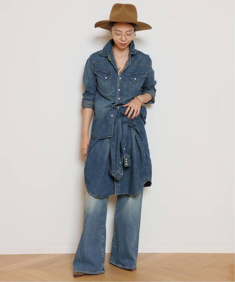 REMI RELIEF/レミレリーフ】DENIM BIG シャツ（シャツ／ブラウス 