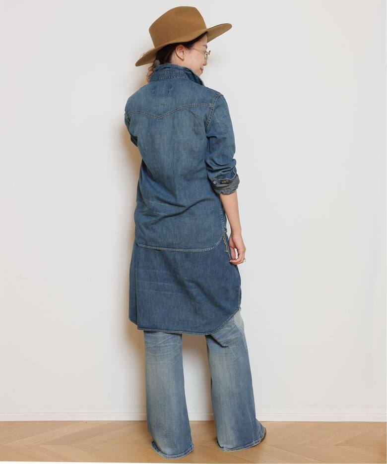 REMI RELIEF/レミレリーフ】DENIM BIG シャツ（シャツ／ブラウス 