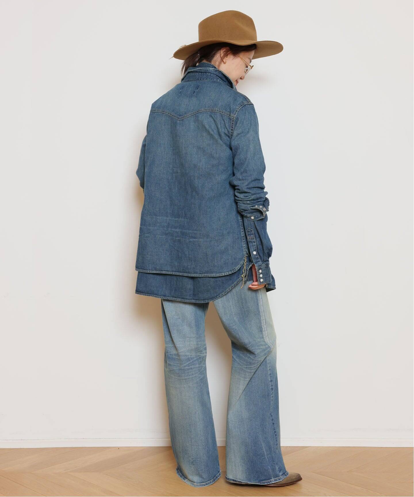 REMI RELIEF/レミレリーフ】DENIM BIG シャツ（シャツ／ブラウス 