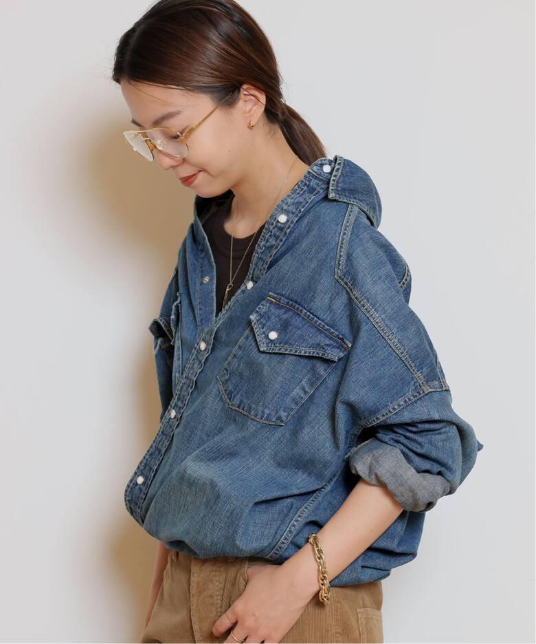 REMI RELIEF/レミレリーフ】DENIM BIG シャツ（シャツ／ブラウス 