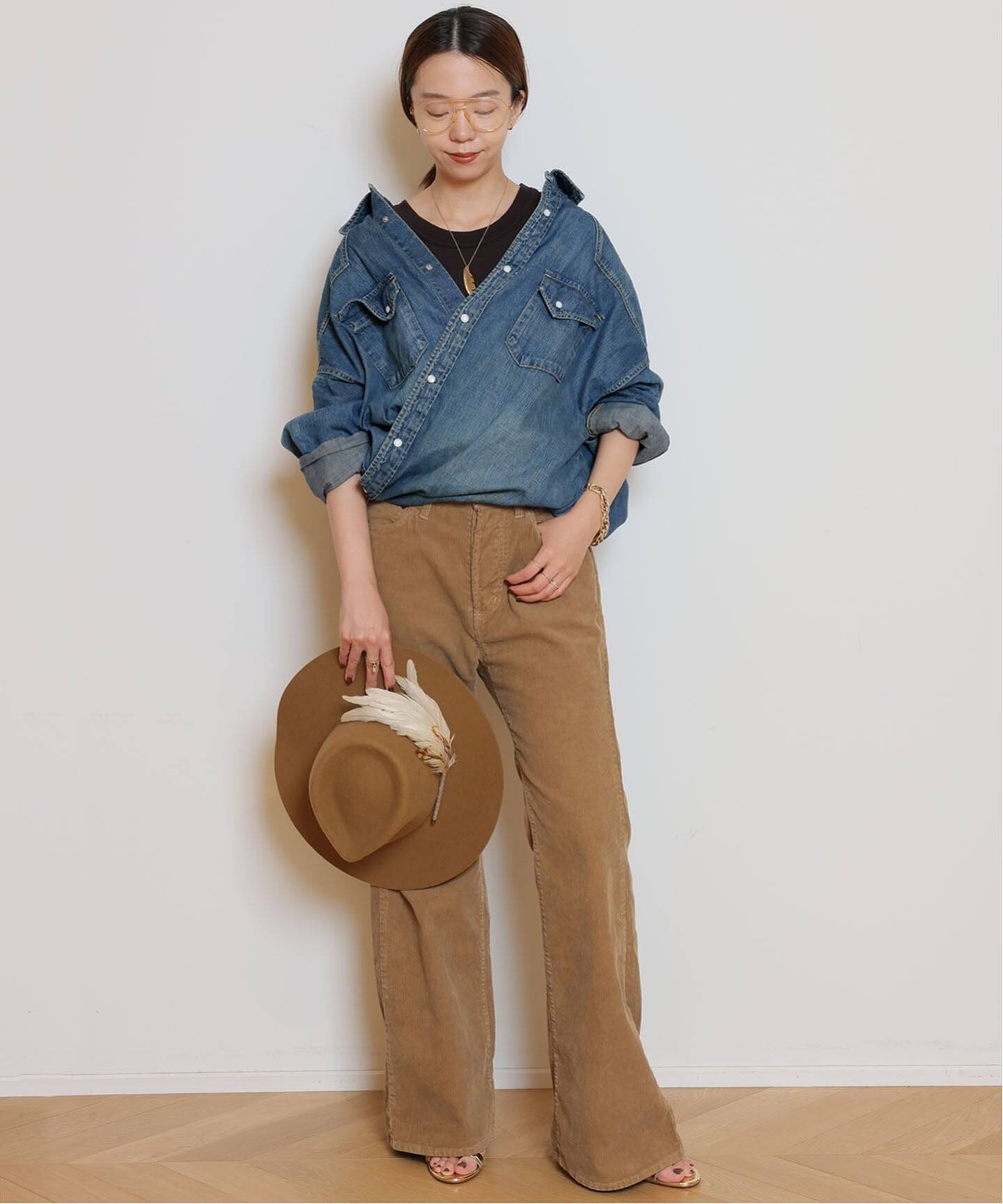 REMI RELIEF レミレリーフ　DENIM BIG シャツ REMI RELIEF/レミレリーフ】DENIM BIG シャツ（シャツ／ブラウス