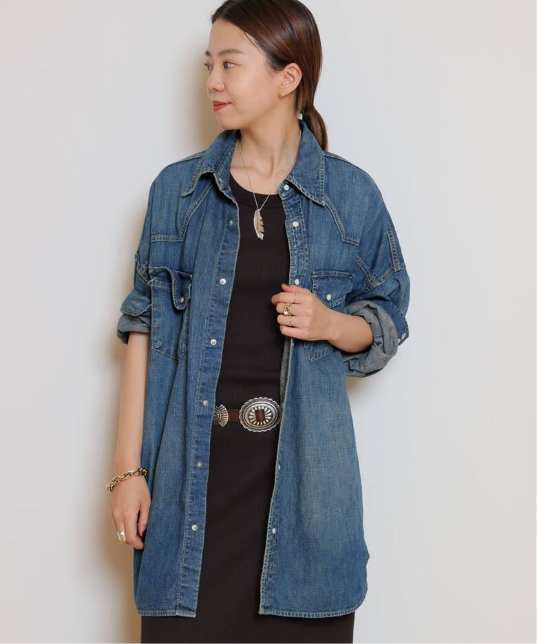 REMI RELIEF/レミレリーフ】DENIM BIG シャツ（シャツ／ブラウス 