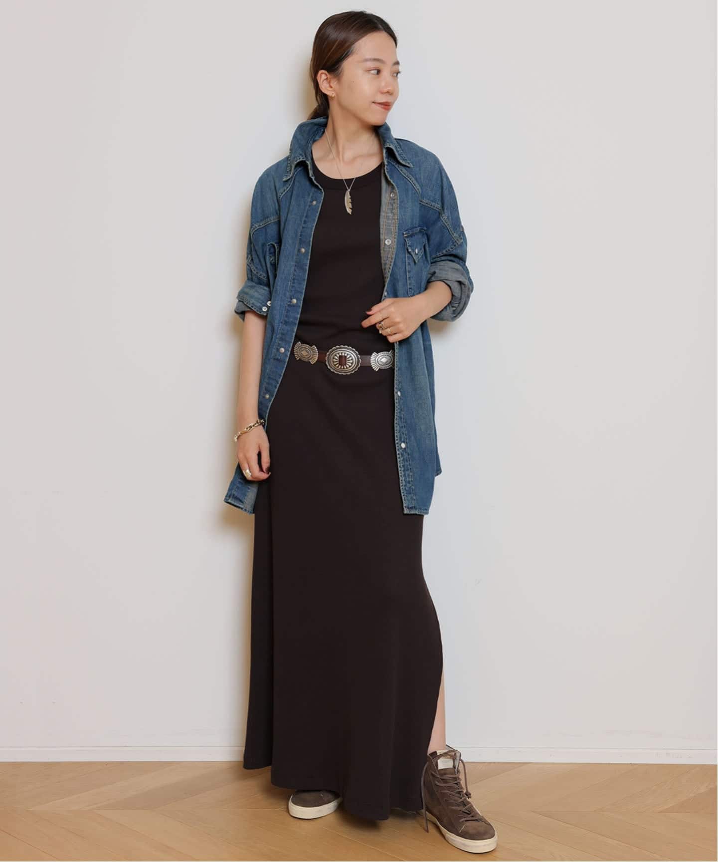 REMI RELIEF/レミレリーフ】DENIM BIG シャツ（シャツ／ブラウス