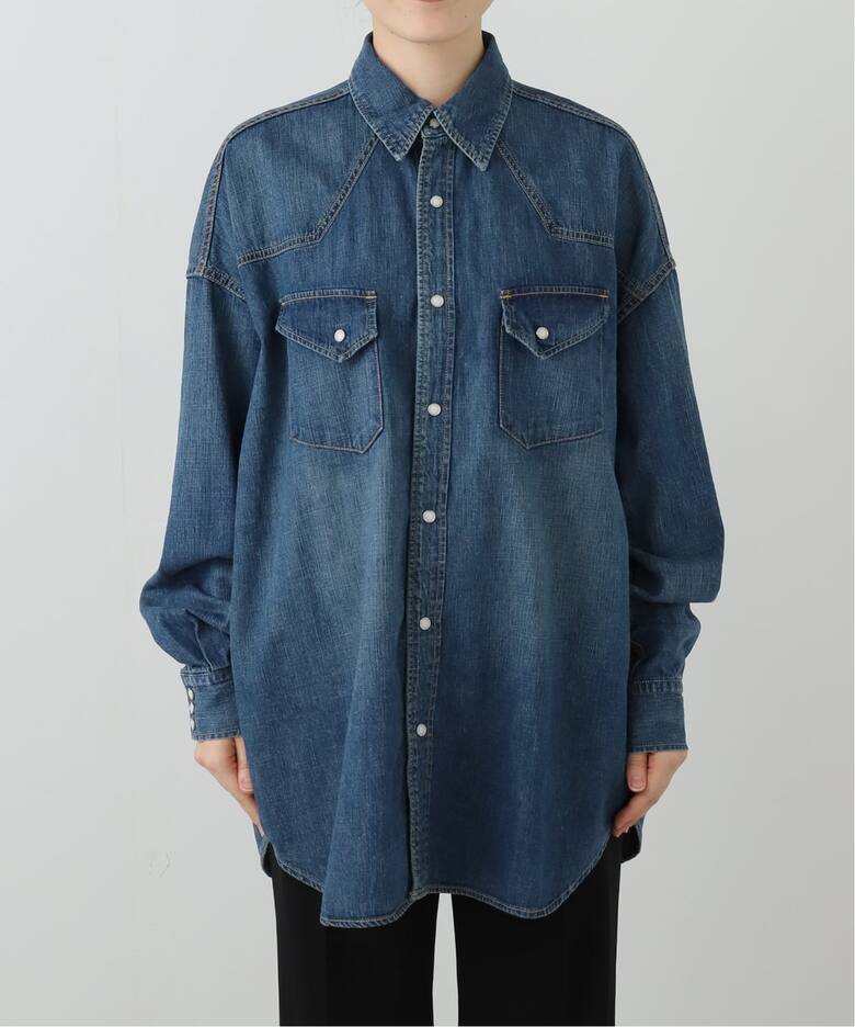 REMI RELIEF/レミレリーフ】DENIM BIG シャツ（シャツ／ブラウス 