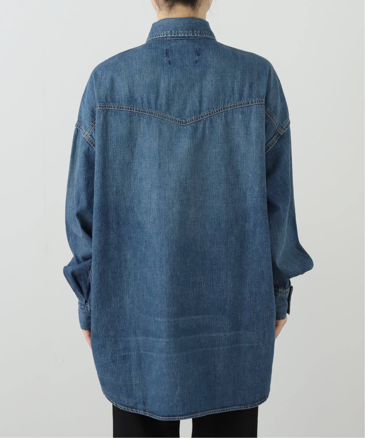 REMI RELIEF レミレリーフ　DENIM BIG シャツ REMI RELIEF/レミレリーフ】DENIM BIG シャツ（シャツ／ブラウス