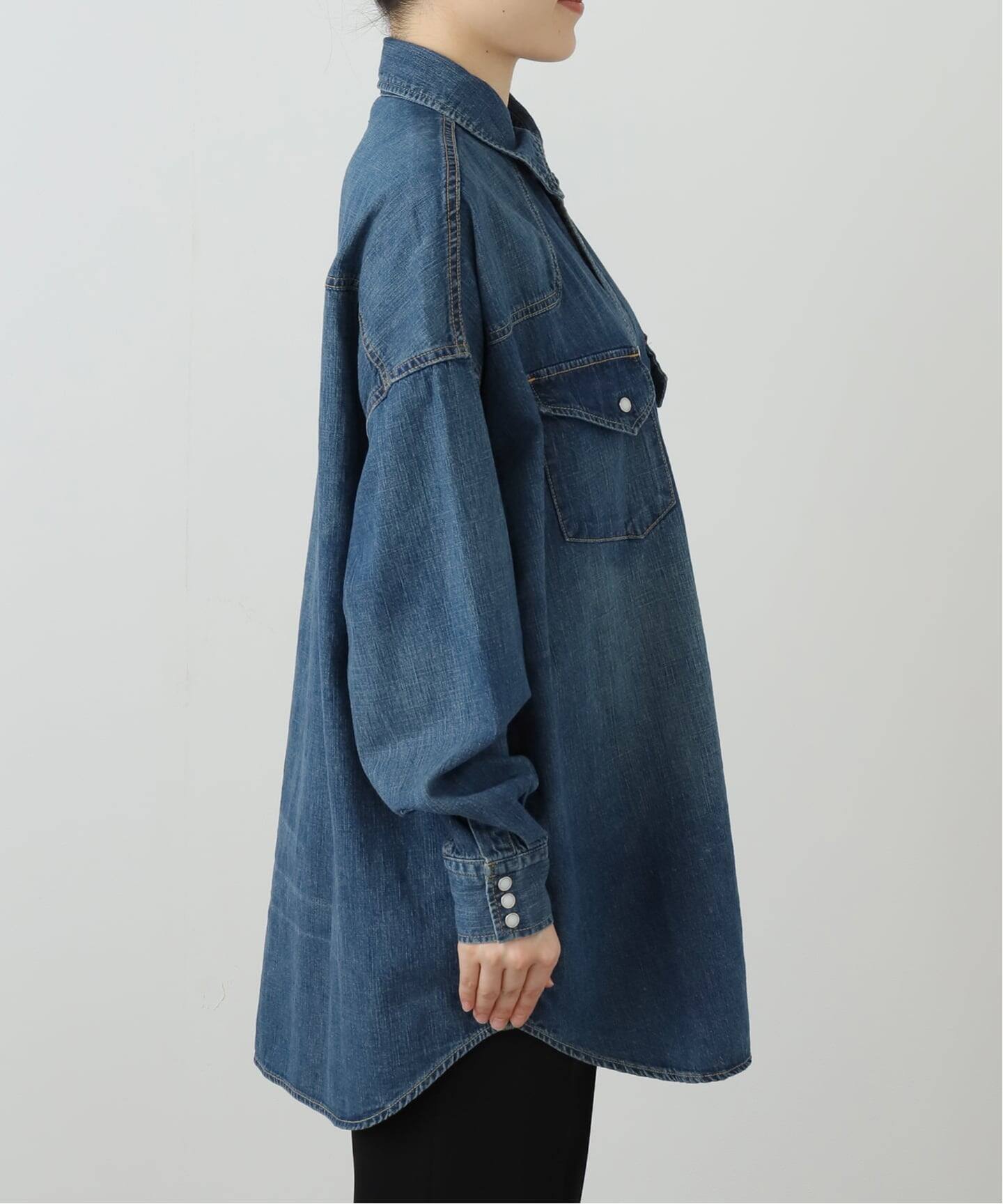 REMI RELIEF/レミレリーフ】DENIM BIG シャツ（シャツ／ブラウス 