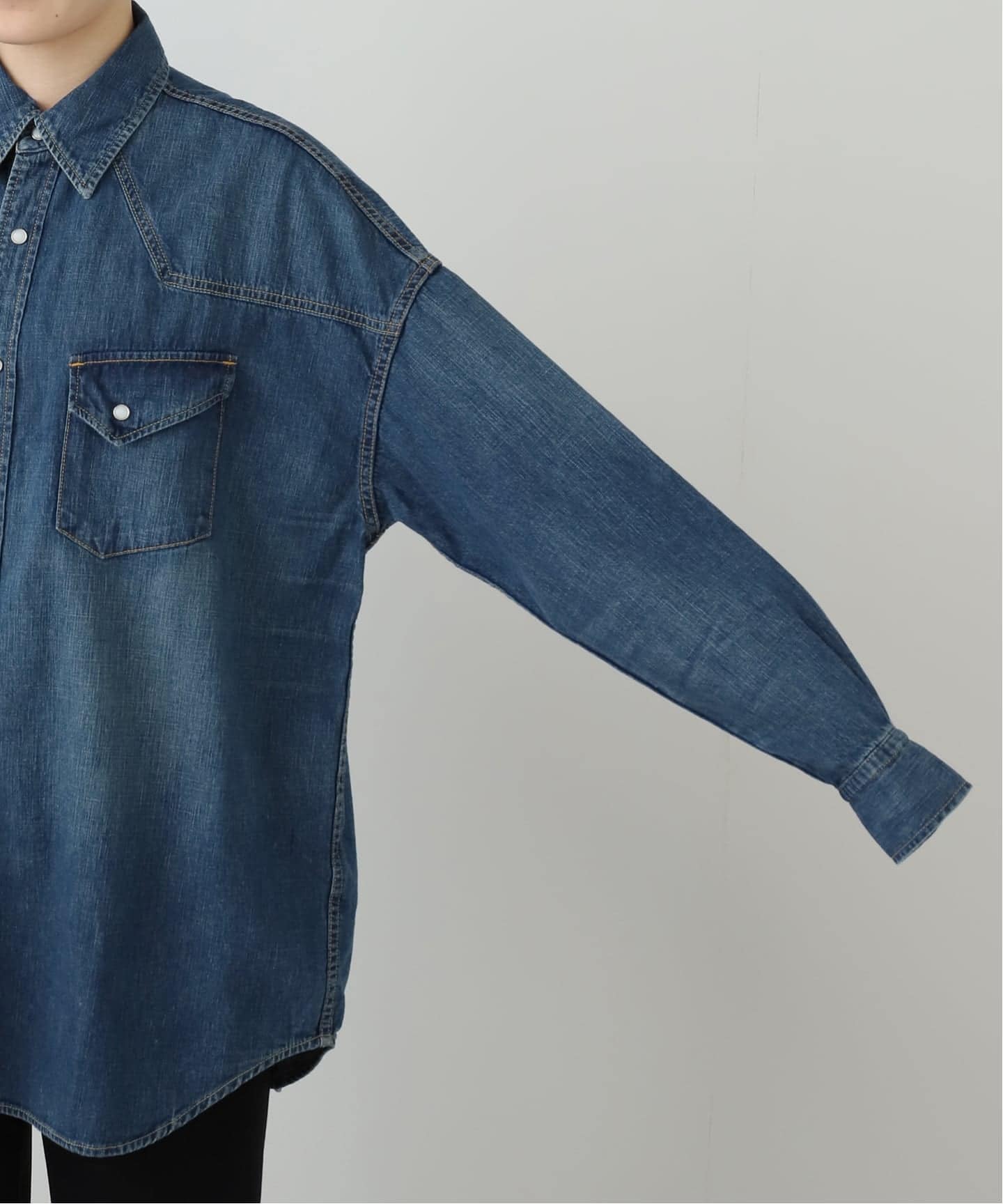 REMI RELIEF レミレリーフ　DENIM BIG シャツ REMI RELIEF/レミレリーフ】DENIM BIG シャツ（シャツ／ブラウス
