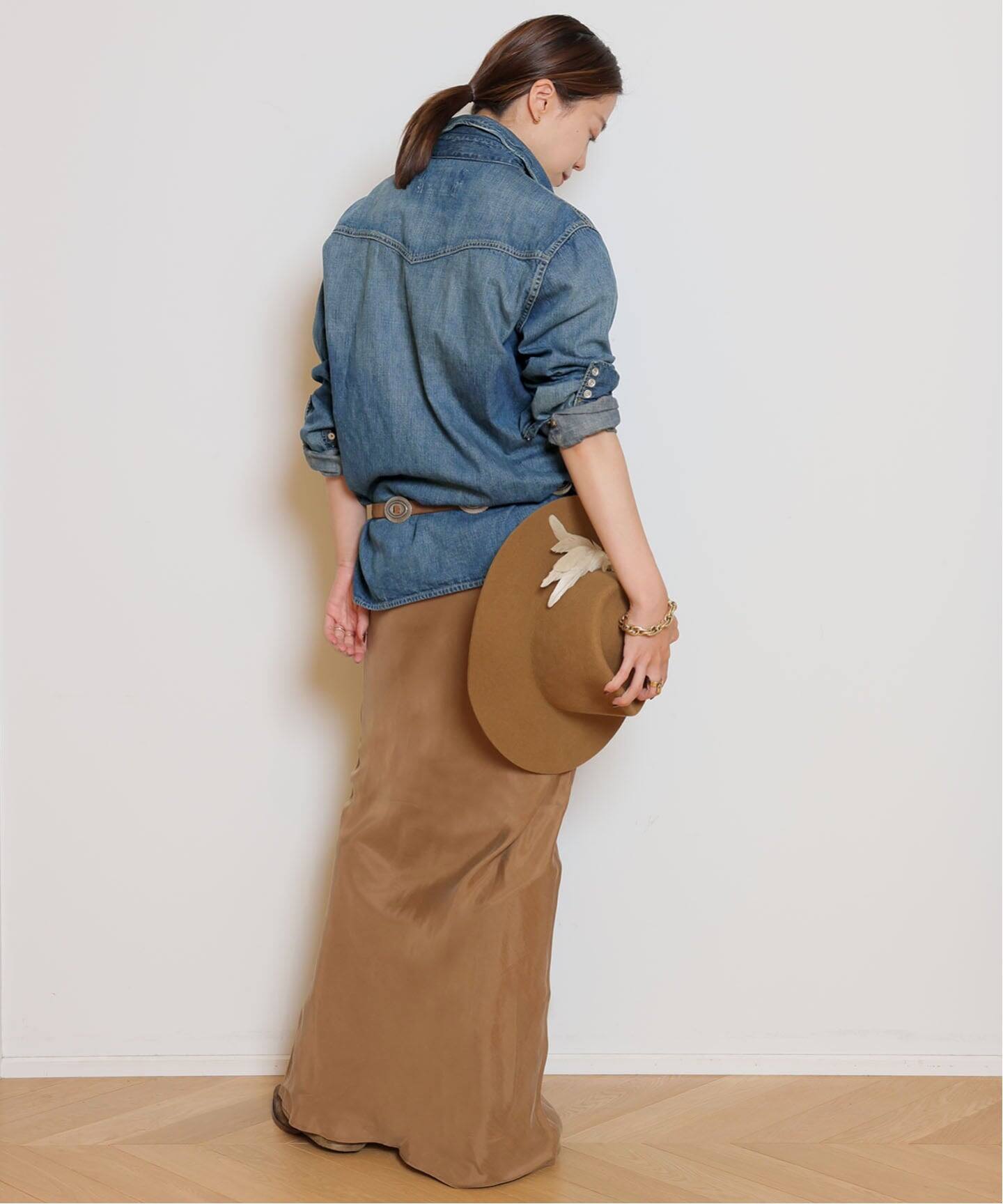 REMI RELIEF/レミレリーフ】DENIM SHORT シャツ（シャツ／ブラウス