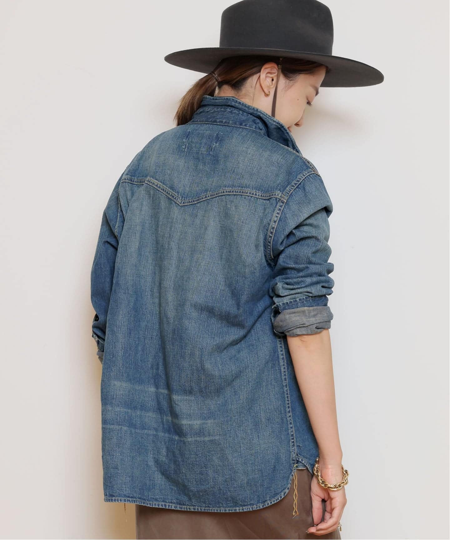 REMI RELIEF/レミレリーフ】DENIM SHORT シャツ（シャツ