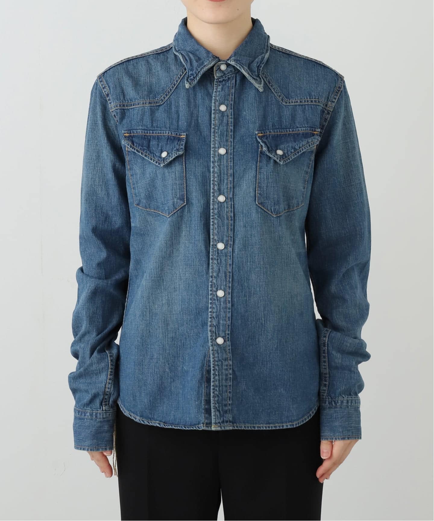 REMI RELIEF/レミレリーフ】DENIM SHORT シャツ（シャツ